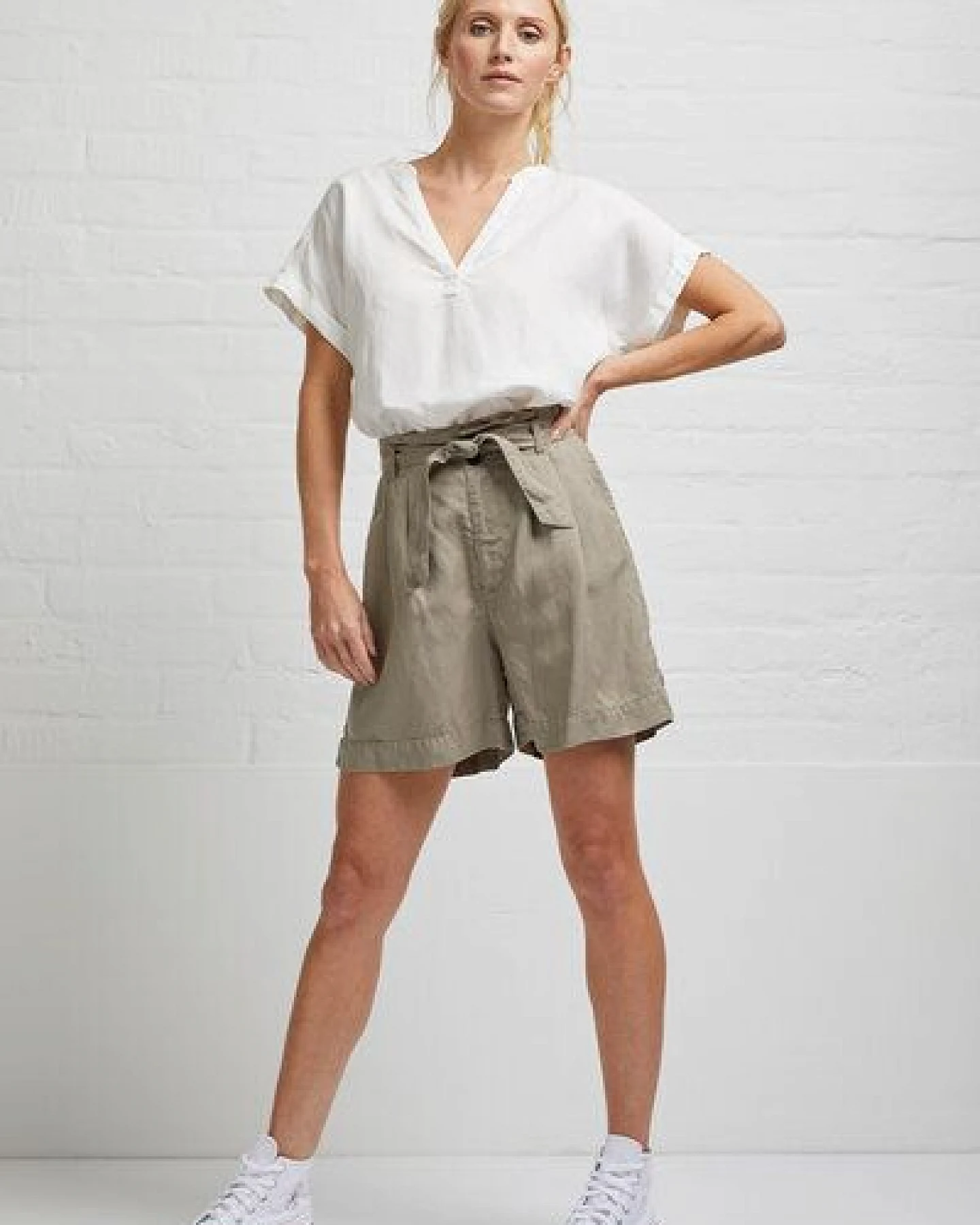 Wunderwerk Linen TENCEL paperbag short – Ansicht 2