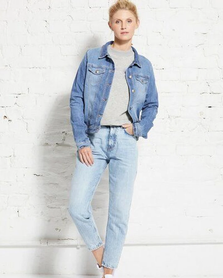 Wunderwerk Denim jacket eco bleach