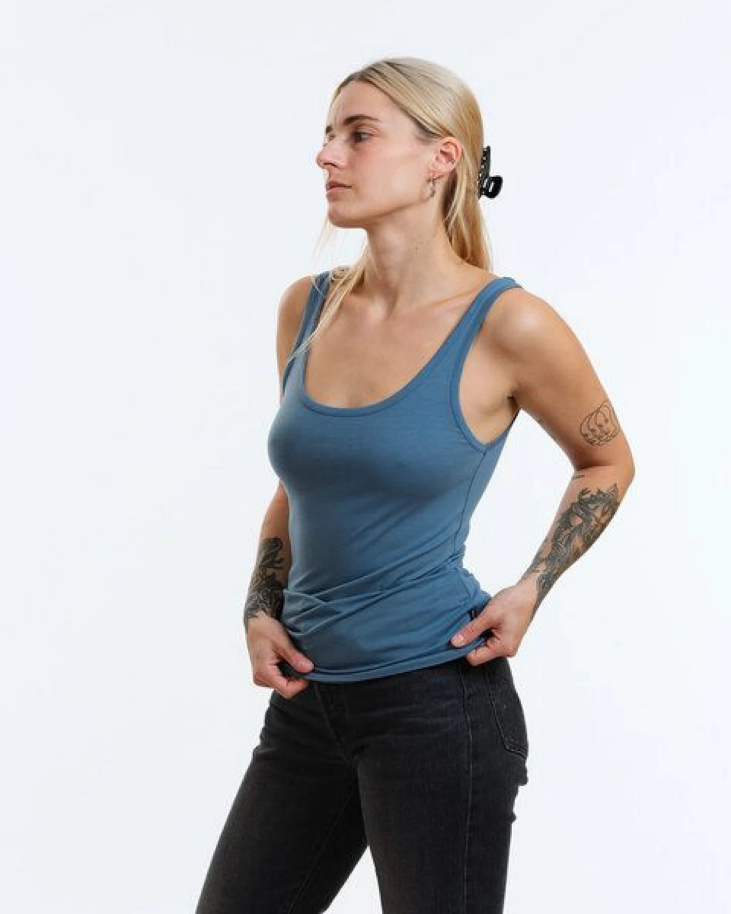 GARY MASH Soft fitted Top Dana aus TENCEL Lyocell Mix – Ansicht 2