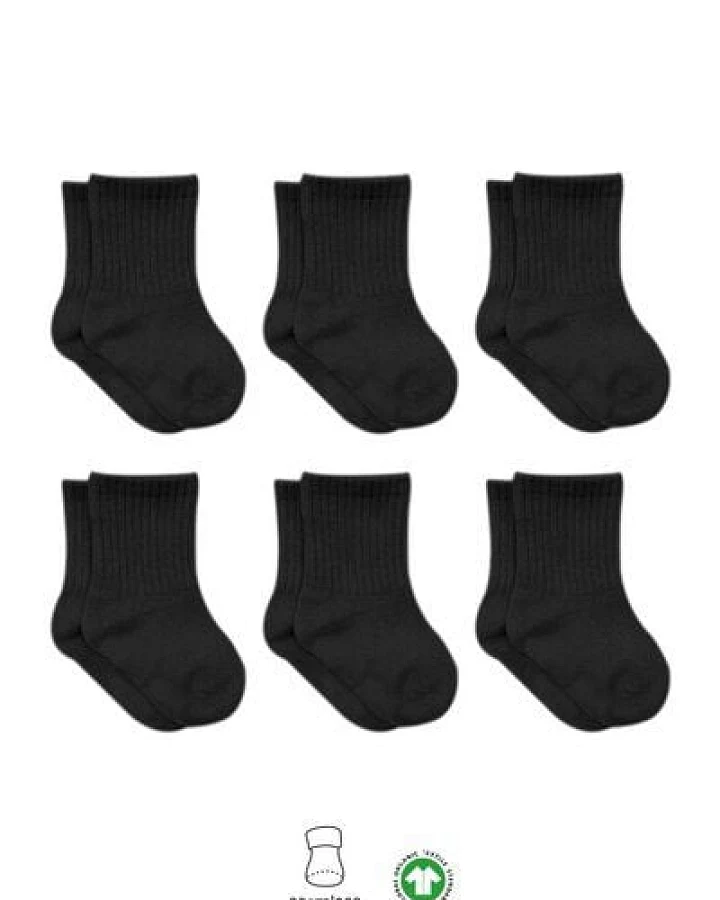 bistyle Socken 6er-Pack für Babys Babysocken Jungen Mädchen Kurzsocken gerippt