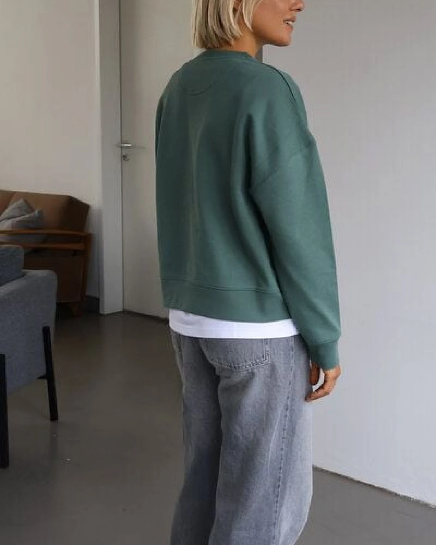Kultgut Goodness Sweater 100% Bio-Baumwolle - Ein schöner Allrounder im Boxistyle – Ansicht 3