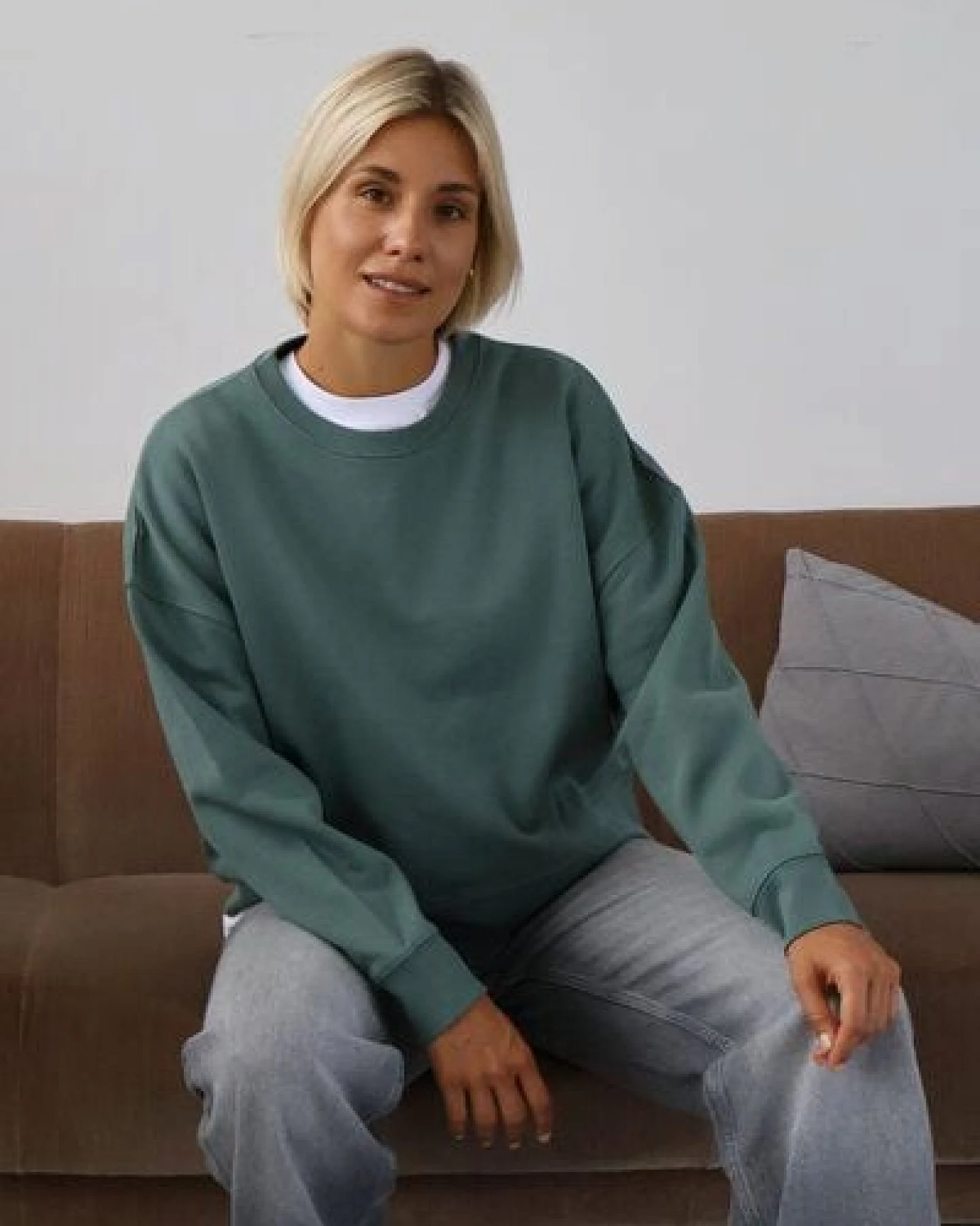 Kultgut Goodness Sweater 100% Bio-Baumwolle - Ein schöner Allrounder im Boxistyle – Ansicht 4