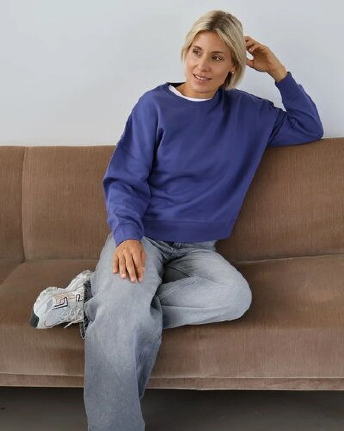 Kultgut Goodness Sweater 100% Bio-Baumwolle - Ein schöner Allrounder im Boxistyle – Ansicht 2