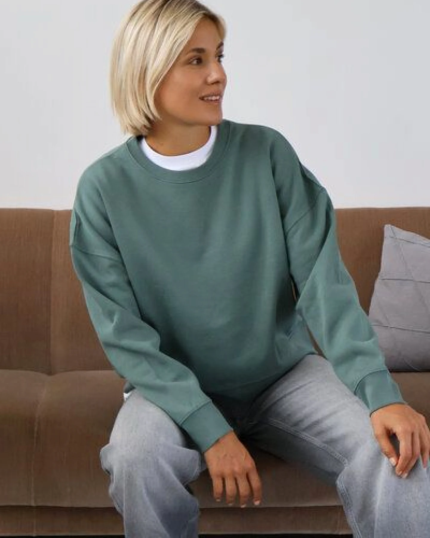 Kultgut Goodness Sweater 100% Bio-Baumwolle - Ein schöner Allrounder im Boxistyle – Ansicht 2