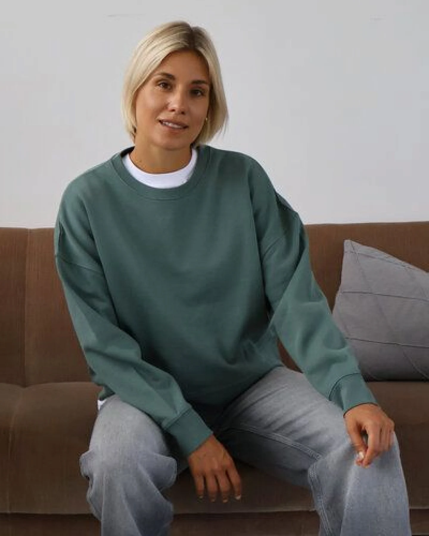 Kultgut Goodness Sweater 100% Bio-Baumwolle - Ein schöner Allrounder im Boxistyle – Ansicht 4