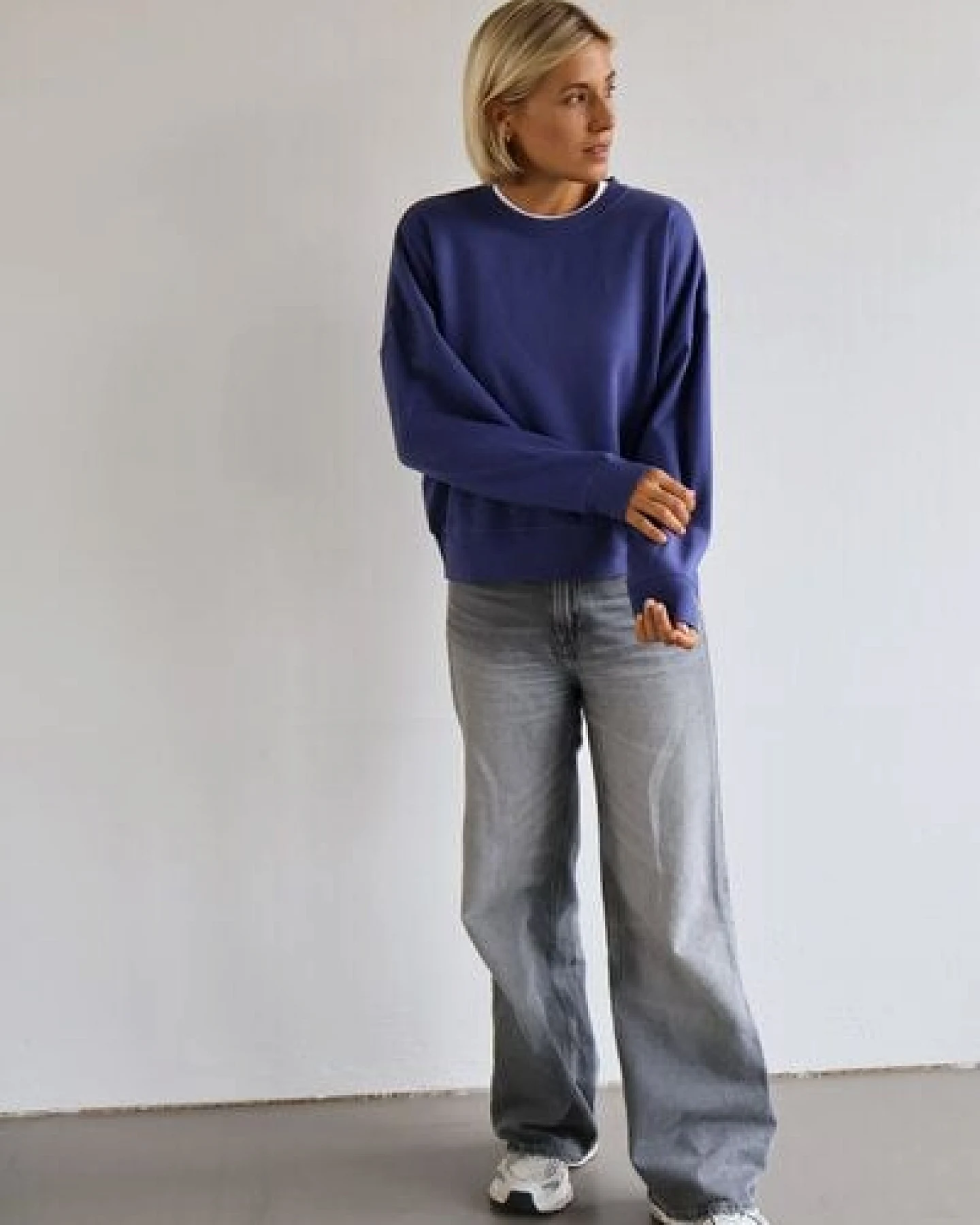 Kultgut Goodness Sweater 100% Bio-Baumwolle - Ein schöner Allrounder im Boxistyle – Ansicht 3