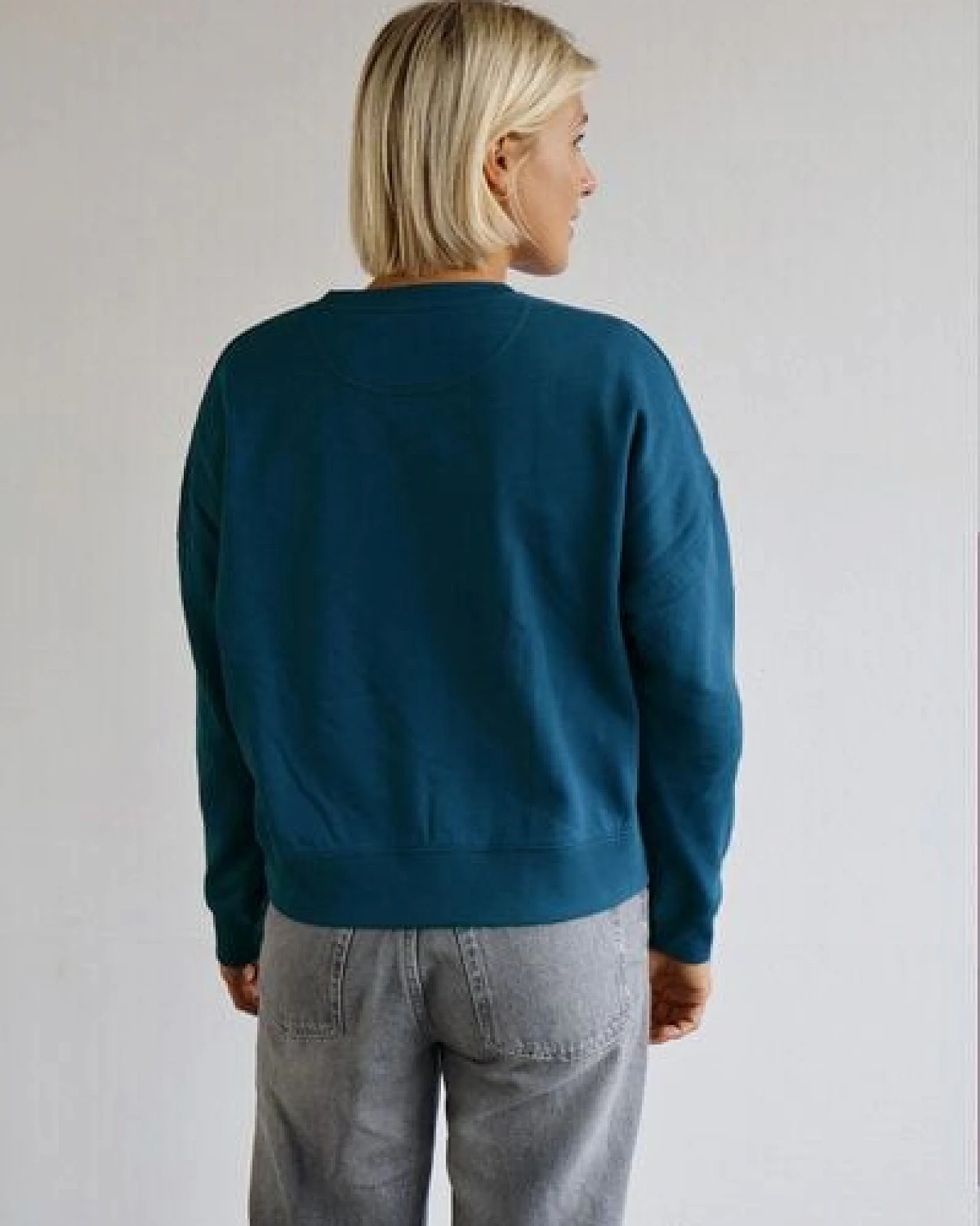Kultgut Goodness Sweater 100% Bio-Baumwolle - Ein schöner Allrounder im Boxistyle – Ansicht 4