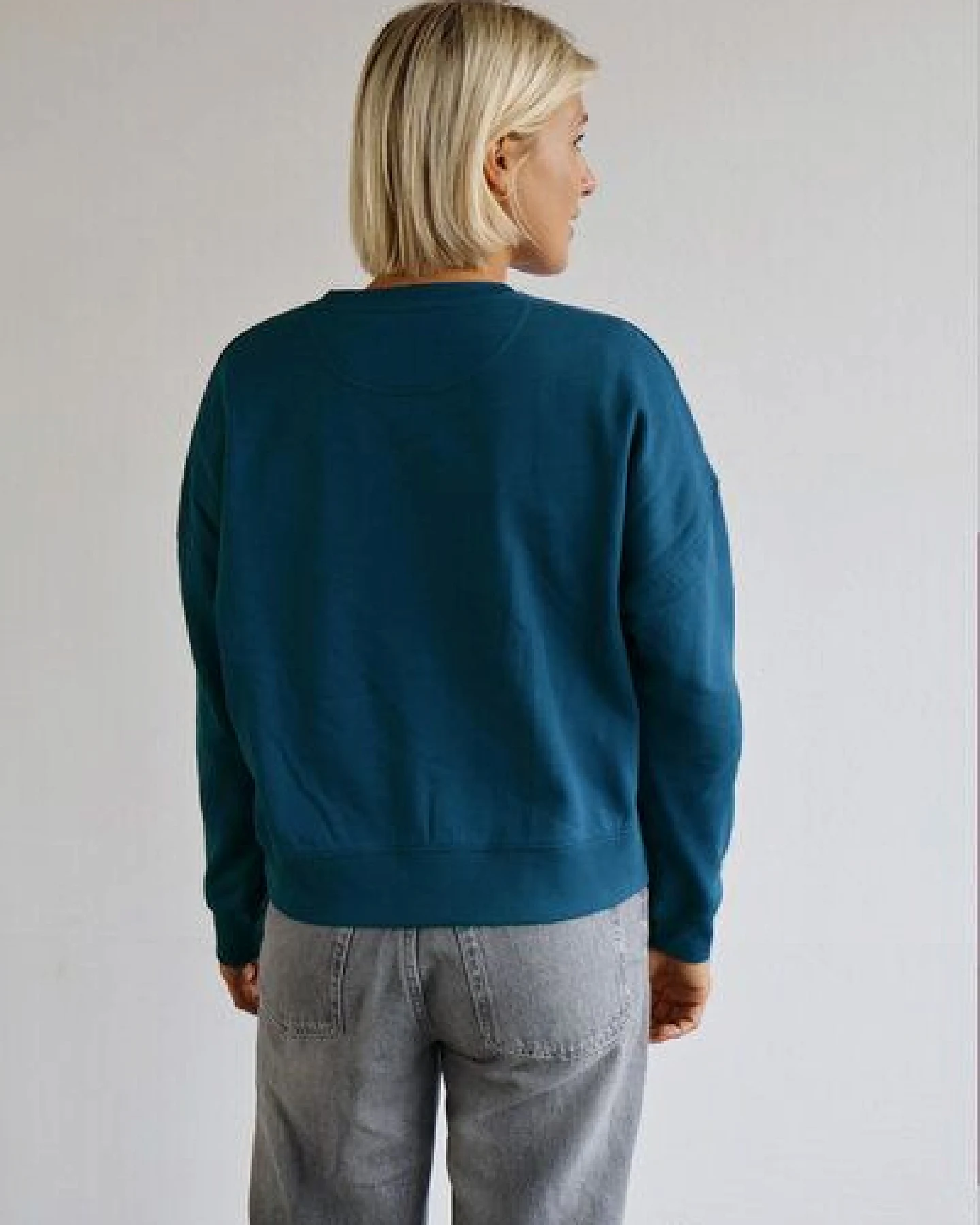 Kultgut Goodness Sweater 100% Bio-Baumwolle - Ein schöner Allrounder im Boxistyle – Ansicht 4