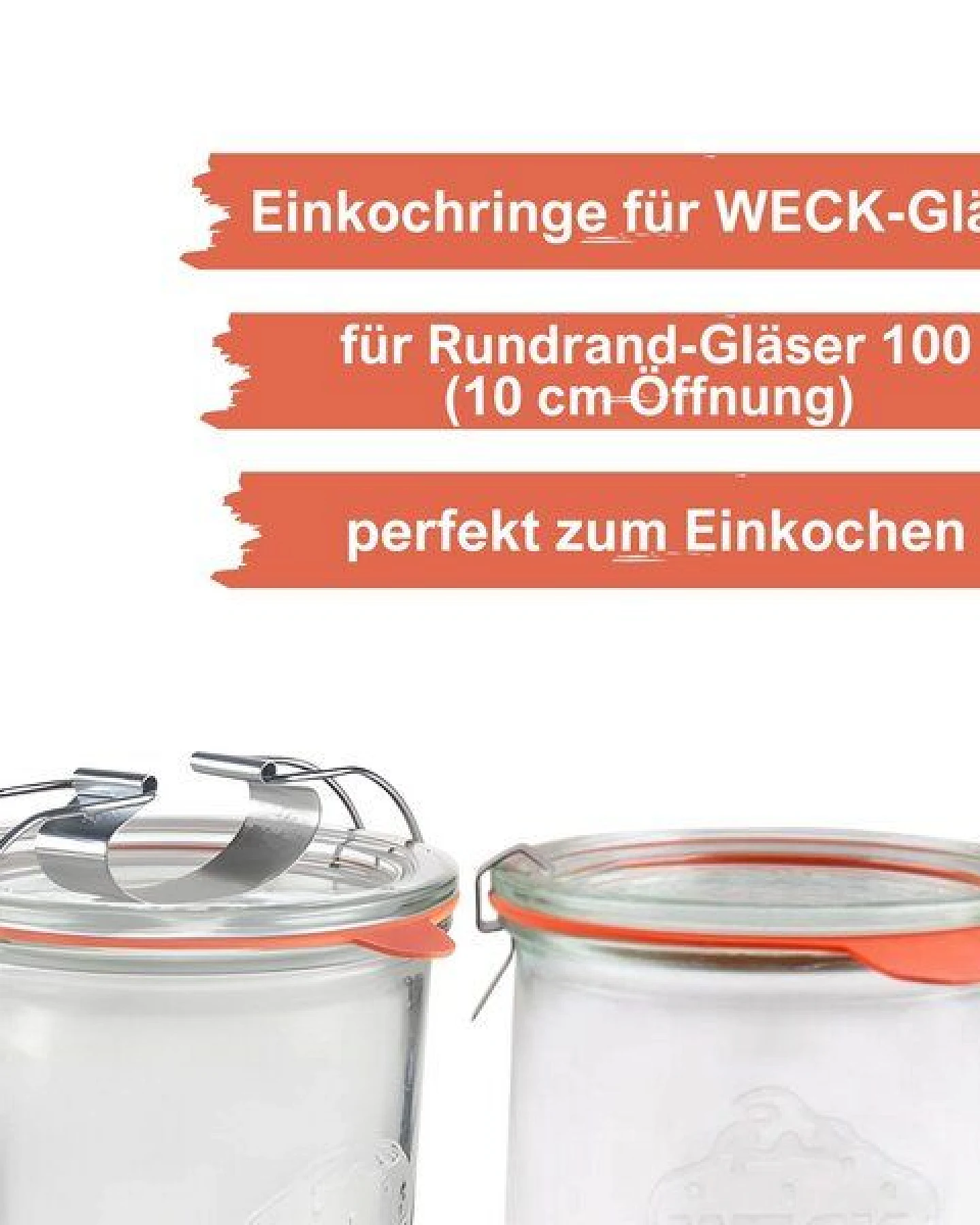 mikken 50 Einkochringe 94x108mm für WECK-Gläser aus Naturkautschuk RR10 – Ansicht 3
