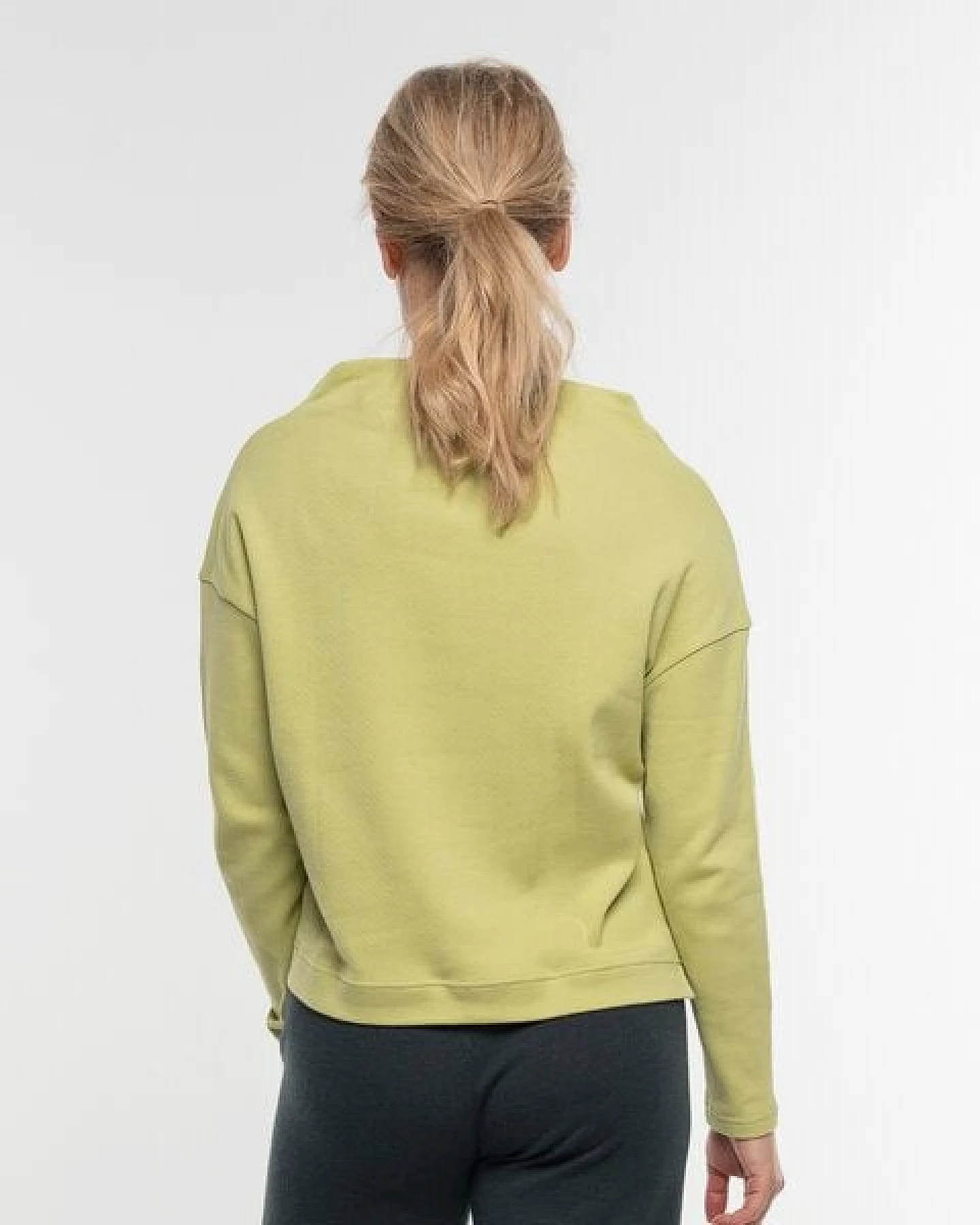 Alma & Lovis Sweater mit Wasserfall-Ausschnitt aus Organic Cotton – Ansicht 3