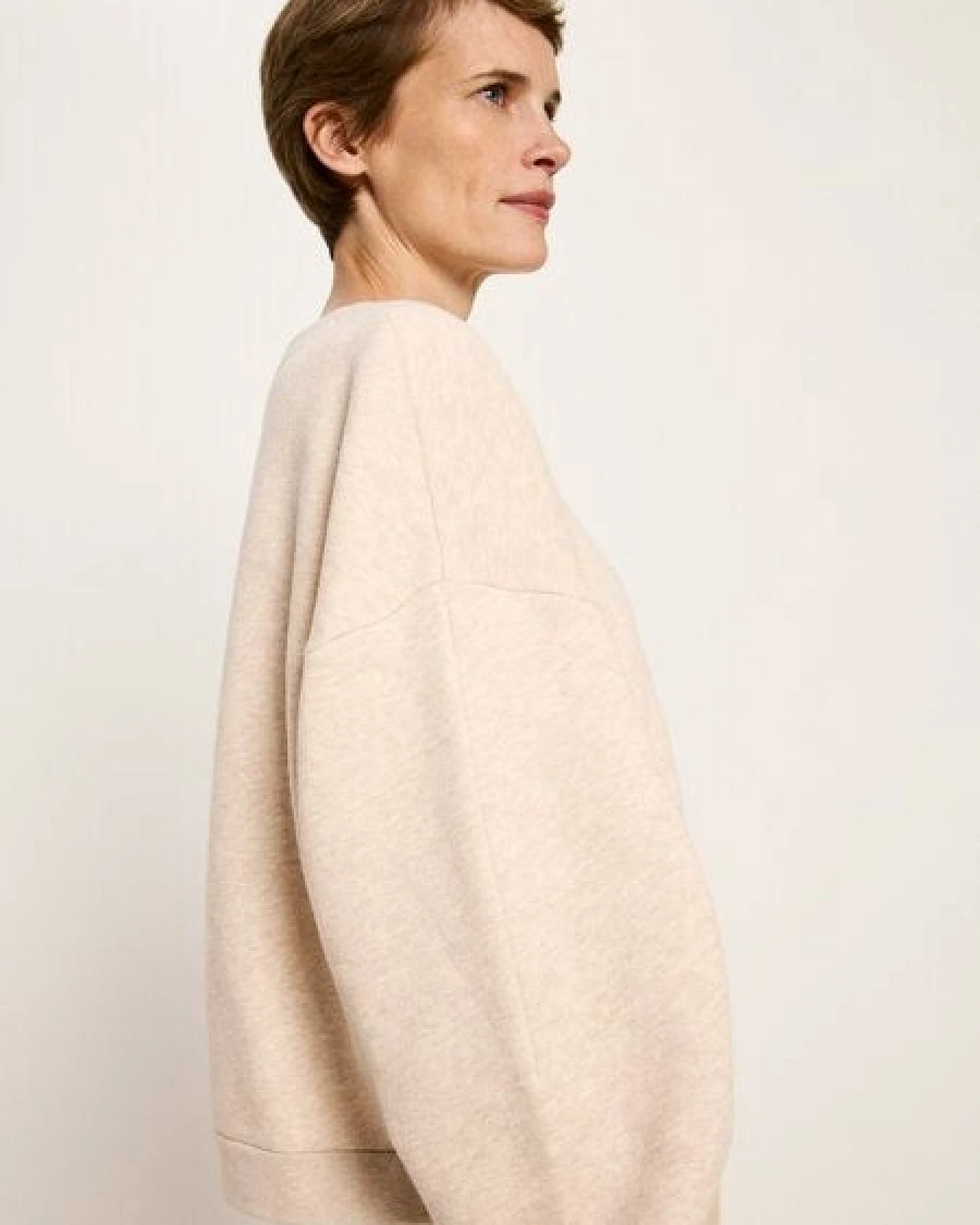 LANIUS Oversize Sweatshirt (GOTS) aus Bio-Baumwolle – Ansicht 4