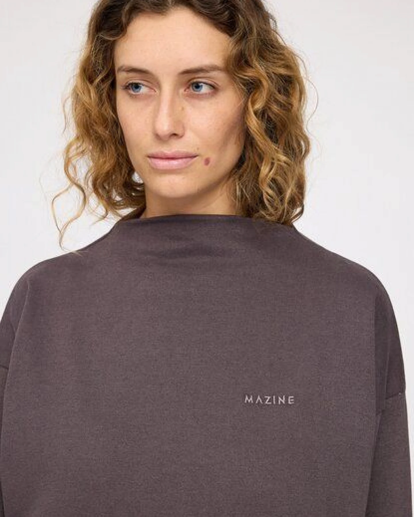 Mazine Mock Turtleneck Sweatshirt - aus Bio-Baumwolle – Ansicht 3