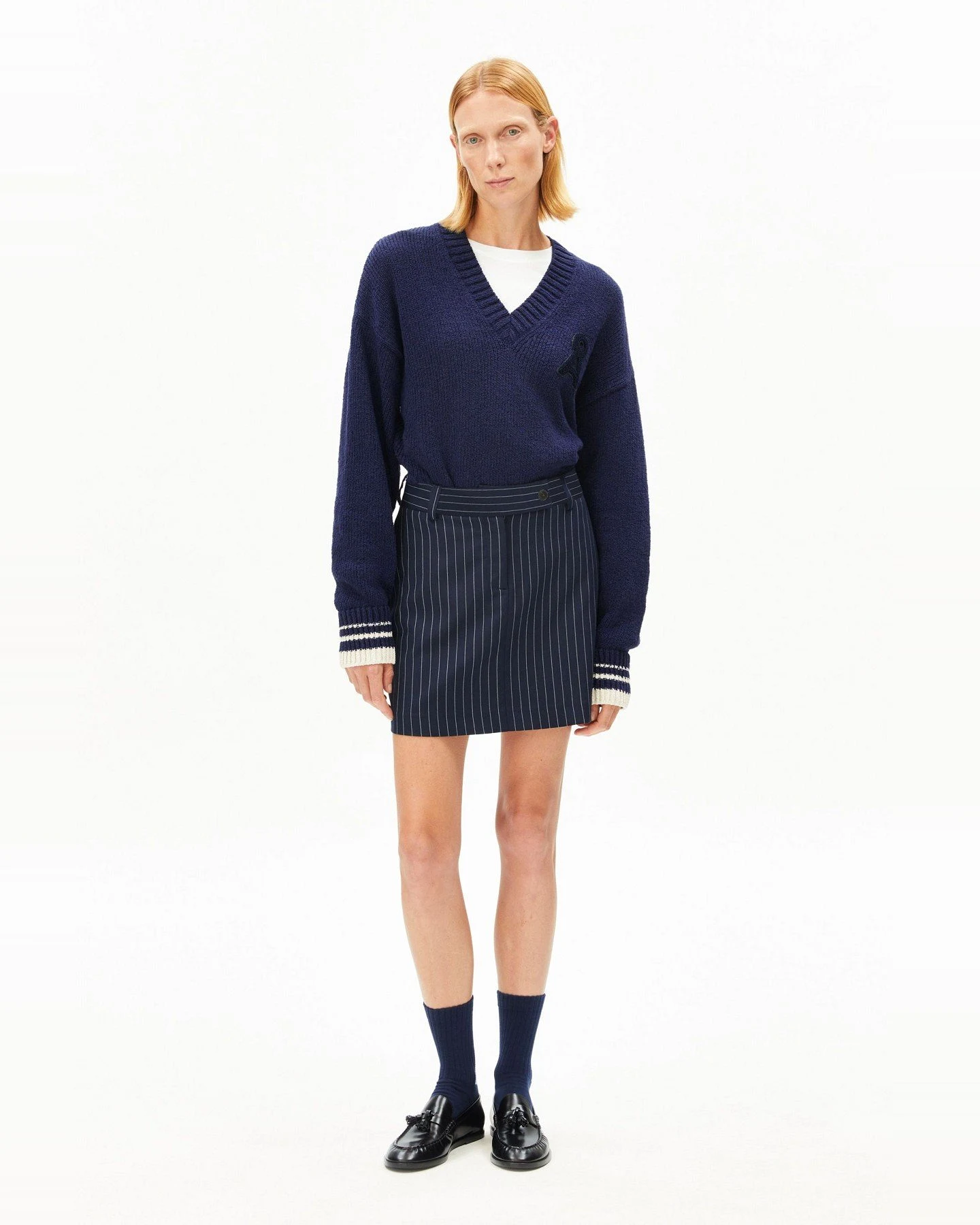 Rock Pinstripe Mini Blau – Ansicht 2