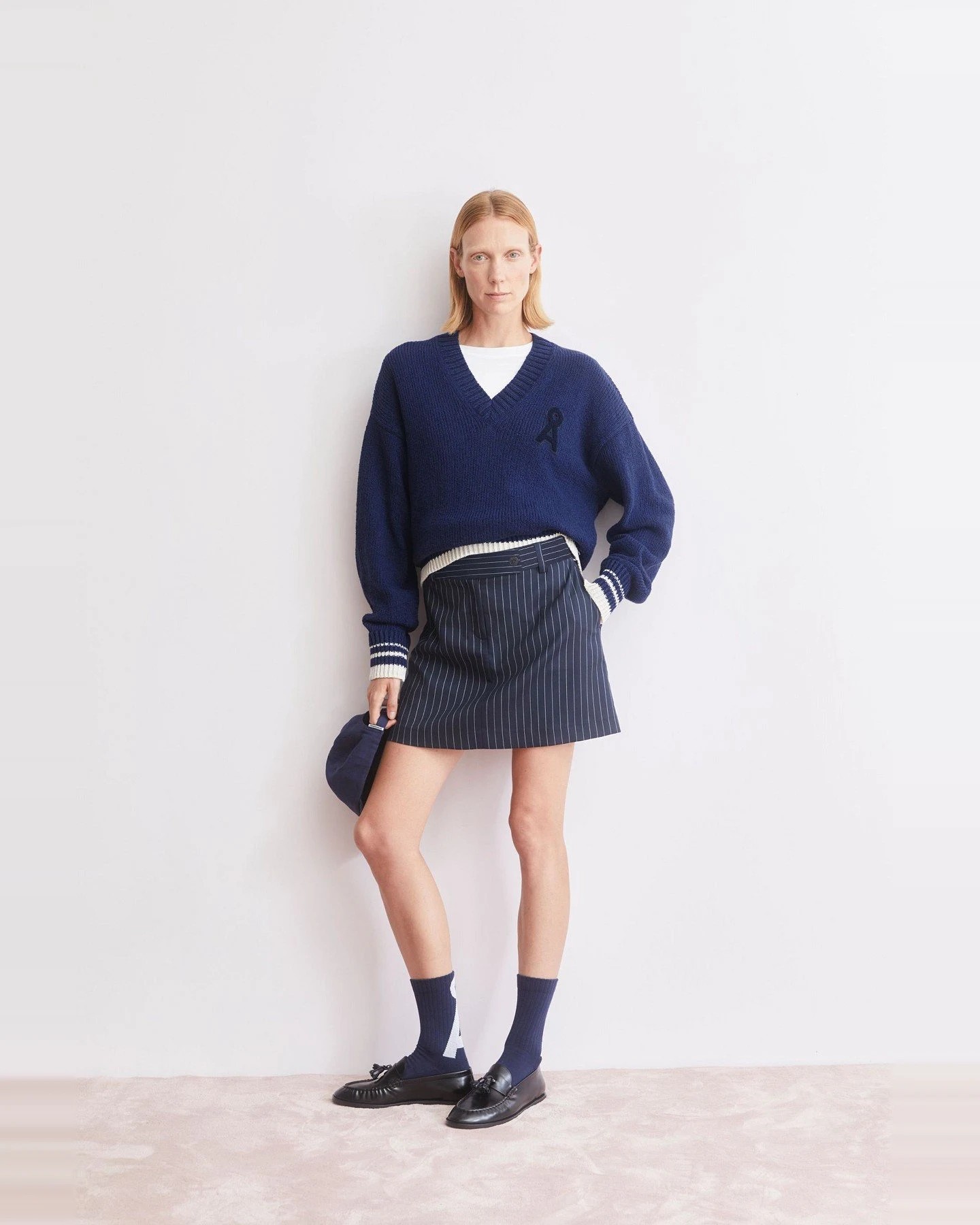 Rock Pinstripe Mini Blau – Ansicht 5