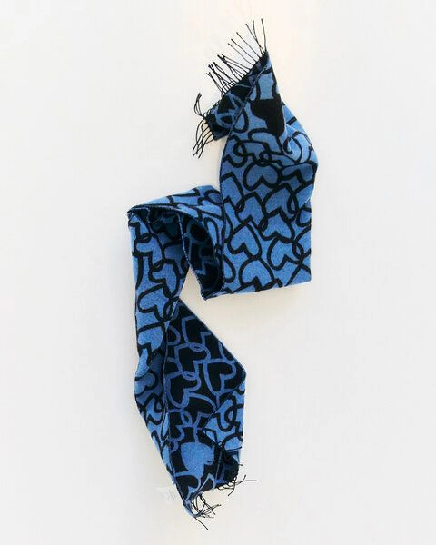 Rotholz Affection Schal Merinowolle - Schwarz / Blau – Ansicht 2