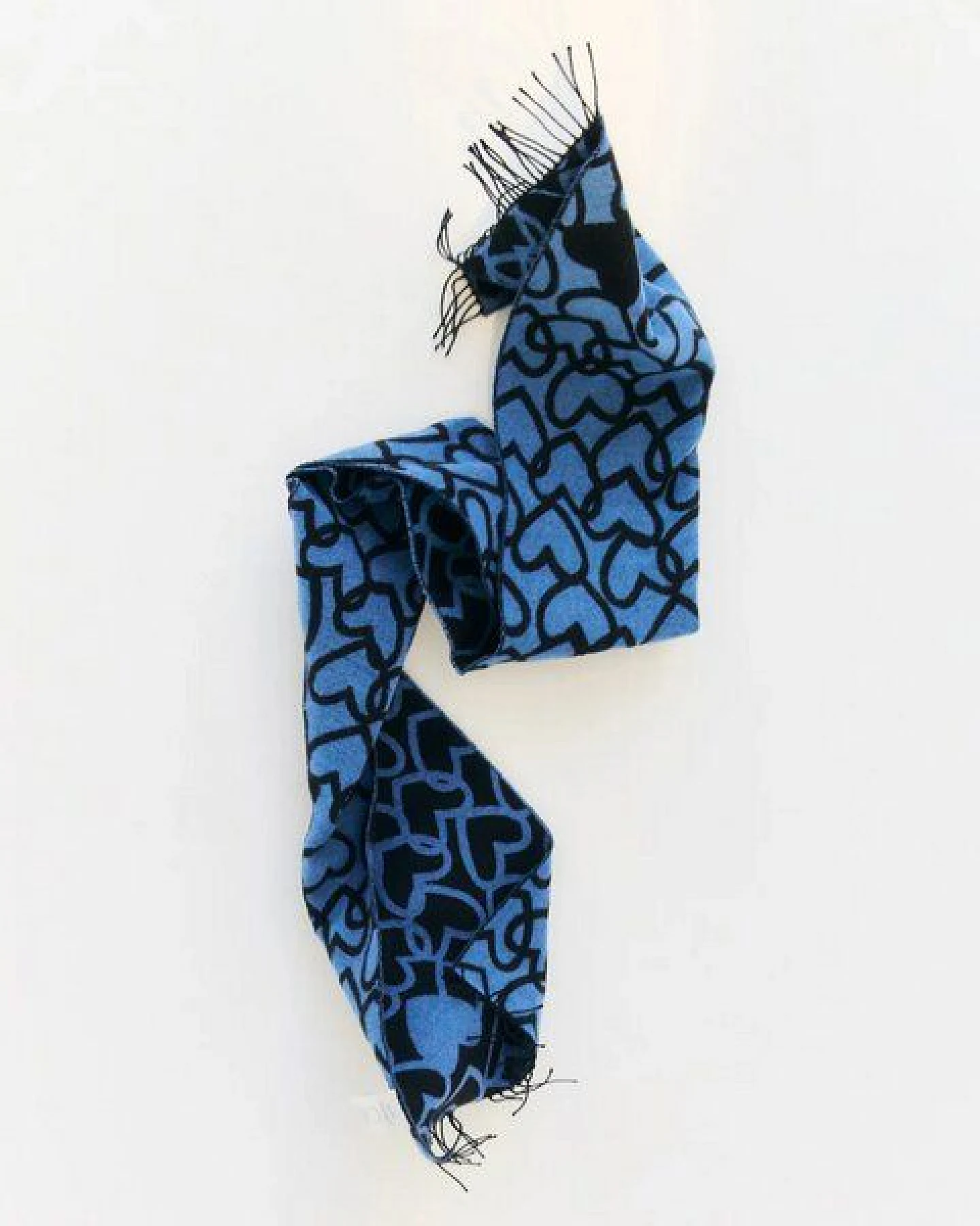 Rotholz Affection Schal Merinowolle - Schwarz / Blau – Ansicht 2