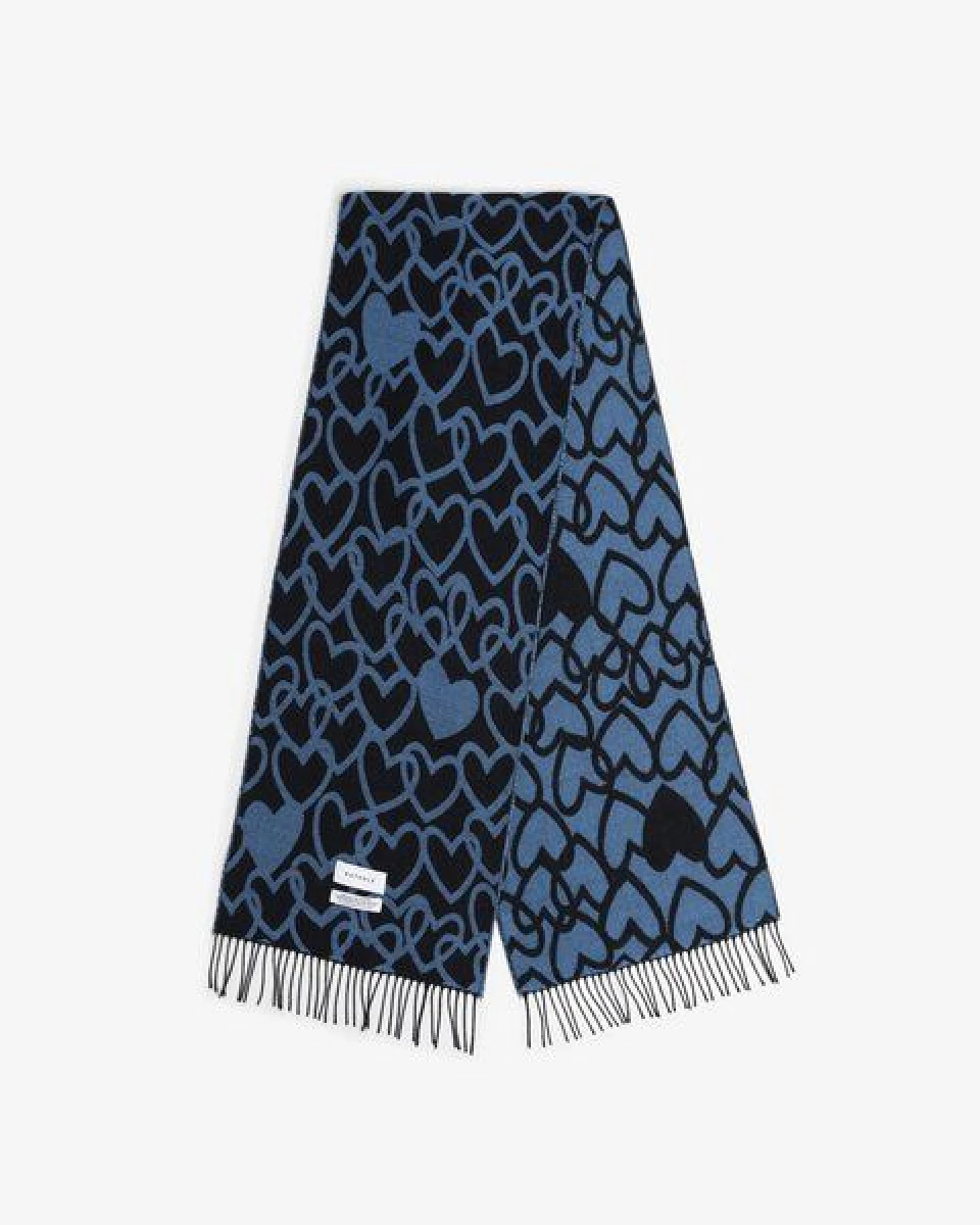 Rotholz Affection Schal Merinowolle - Schwarz / Blau – Ansicht 4