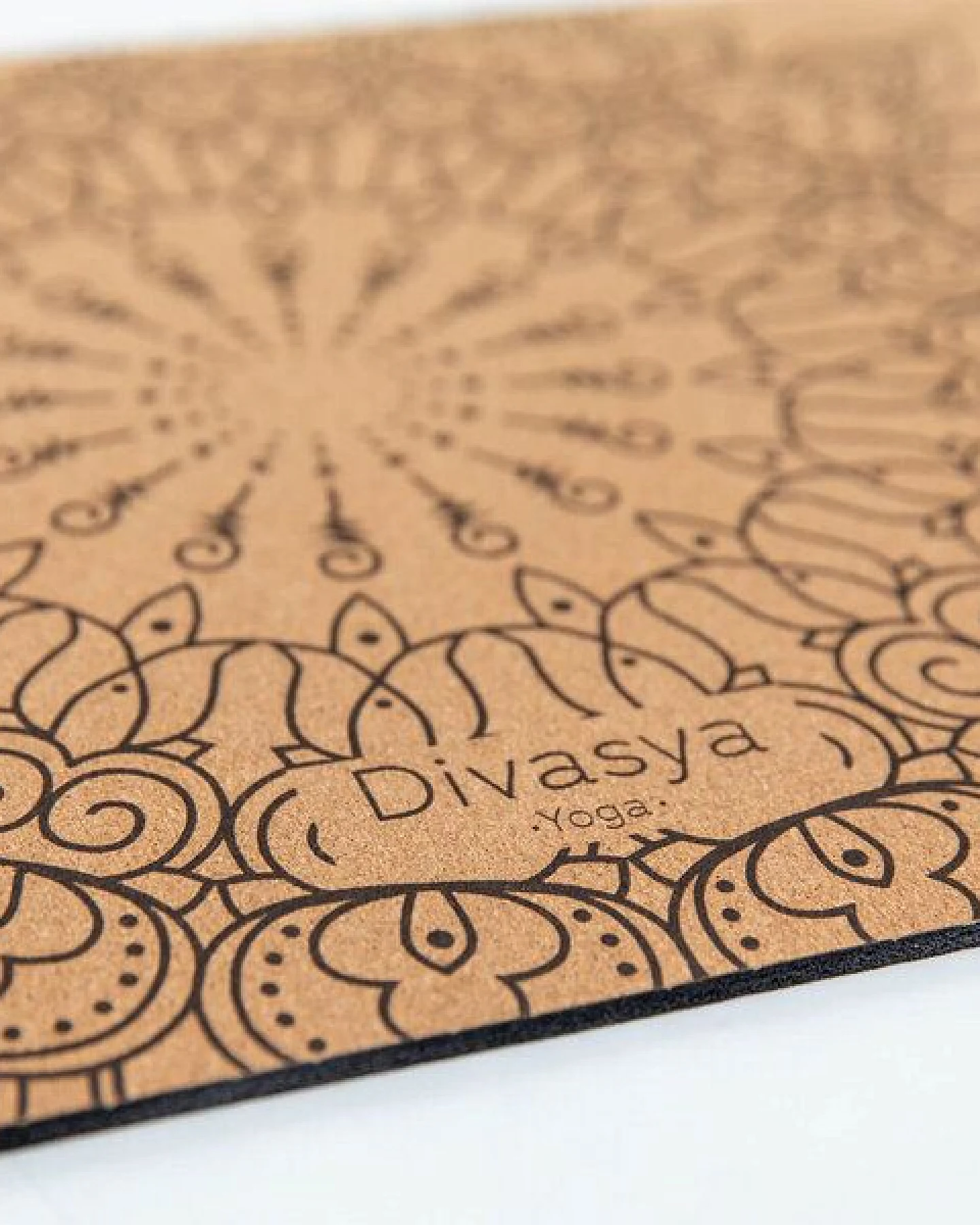 Divasya Yoga-Support-Set: Kork-Yogamatte & Yoga-Pad – Ansicht 2