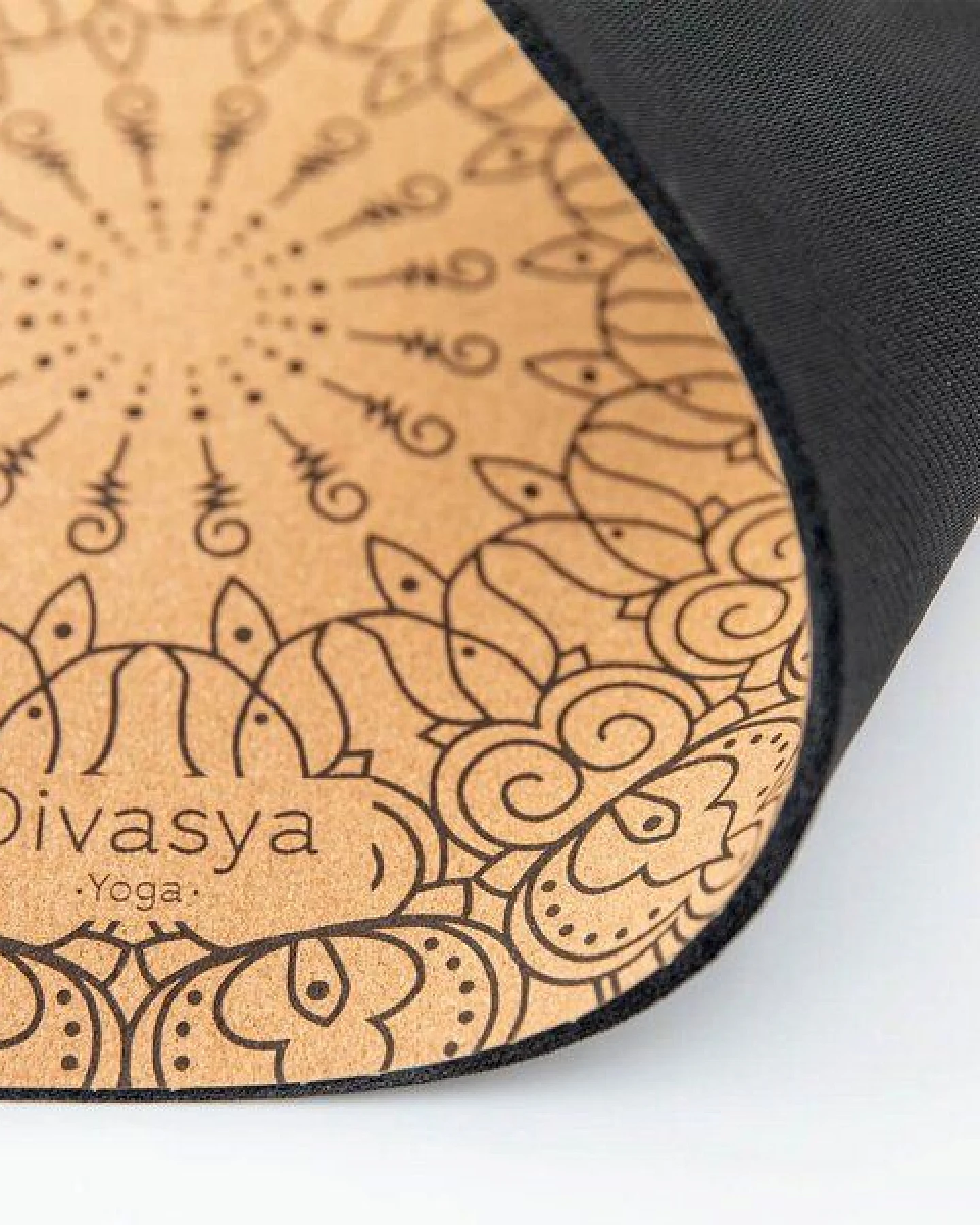 Divasya Yoga-Support-Set: Kork-Yogamatte & Yoga-Pad – Ansicht 4