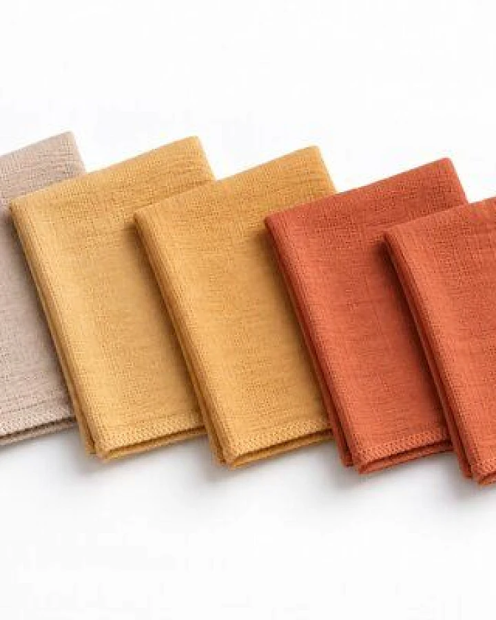 bistyle Musselin-Mundtücher - extra dicker 4-lagiger - 20x20cm - 6er Pack - zertifiziert – Bio Baumwolle