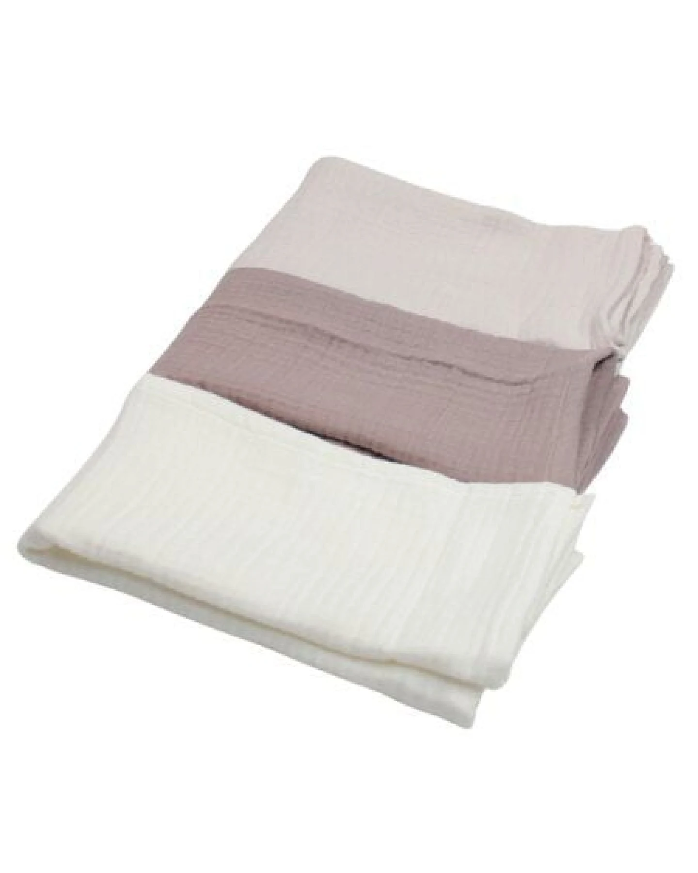 bistyle Musselin Baby-Decke -3er Pack - extra dicker 4-lagiger - 60x60cm - zertifiziert – Bio Baumwolle – Ansicht 4