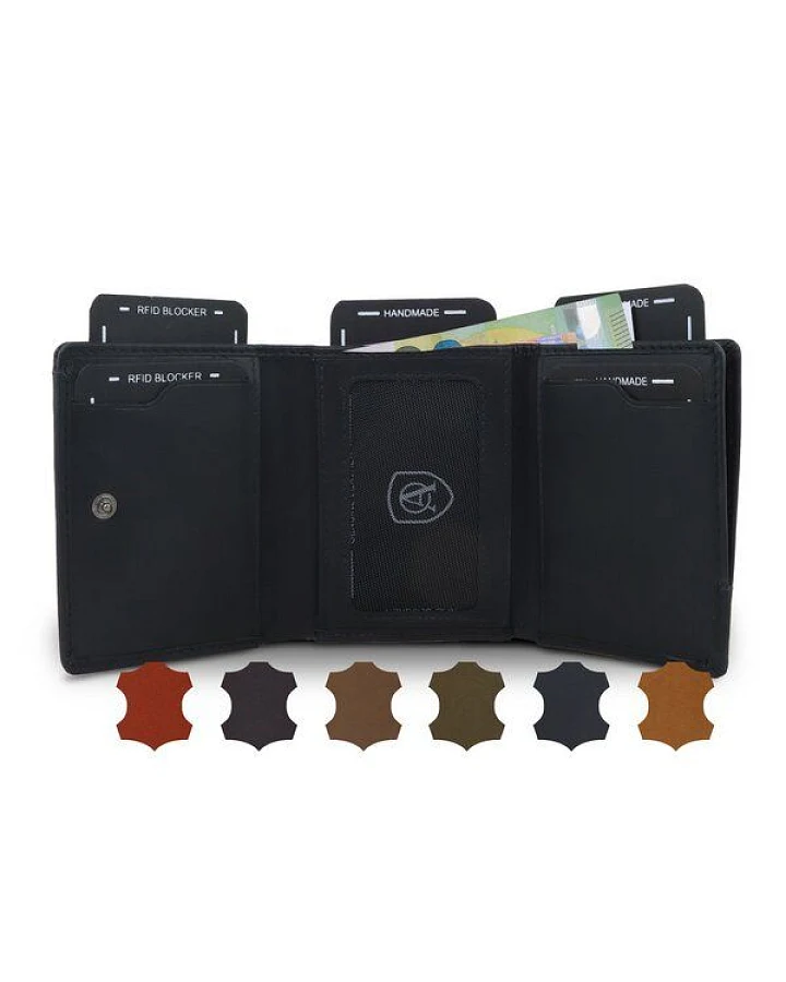 Akaroa Henry, Slim wallet mit 10 Kartensteckplätze 7,5 x 9,5 cm