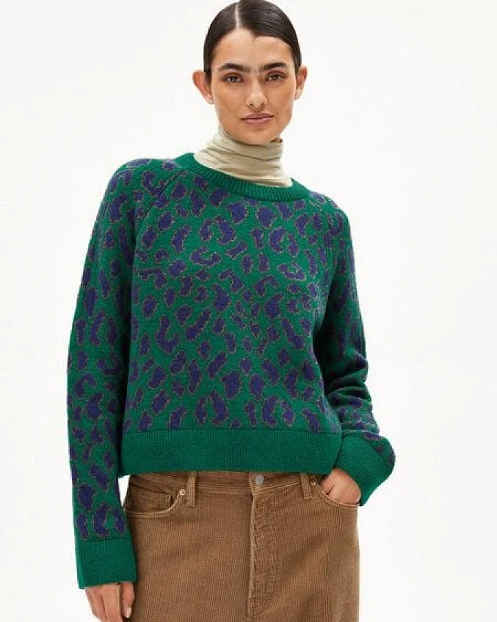 ARMEDANGELS Damen Pullover - Diliriaa Leopaa - aus Wolle