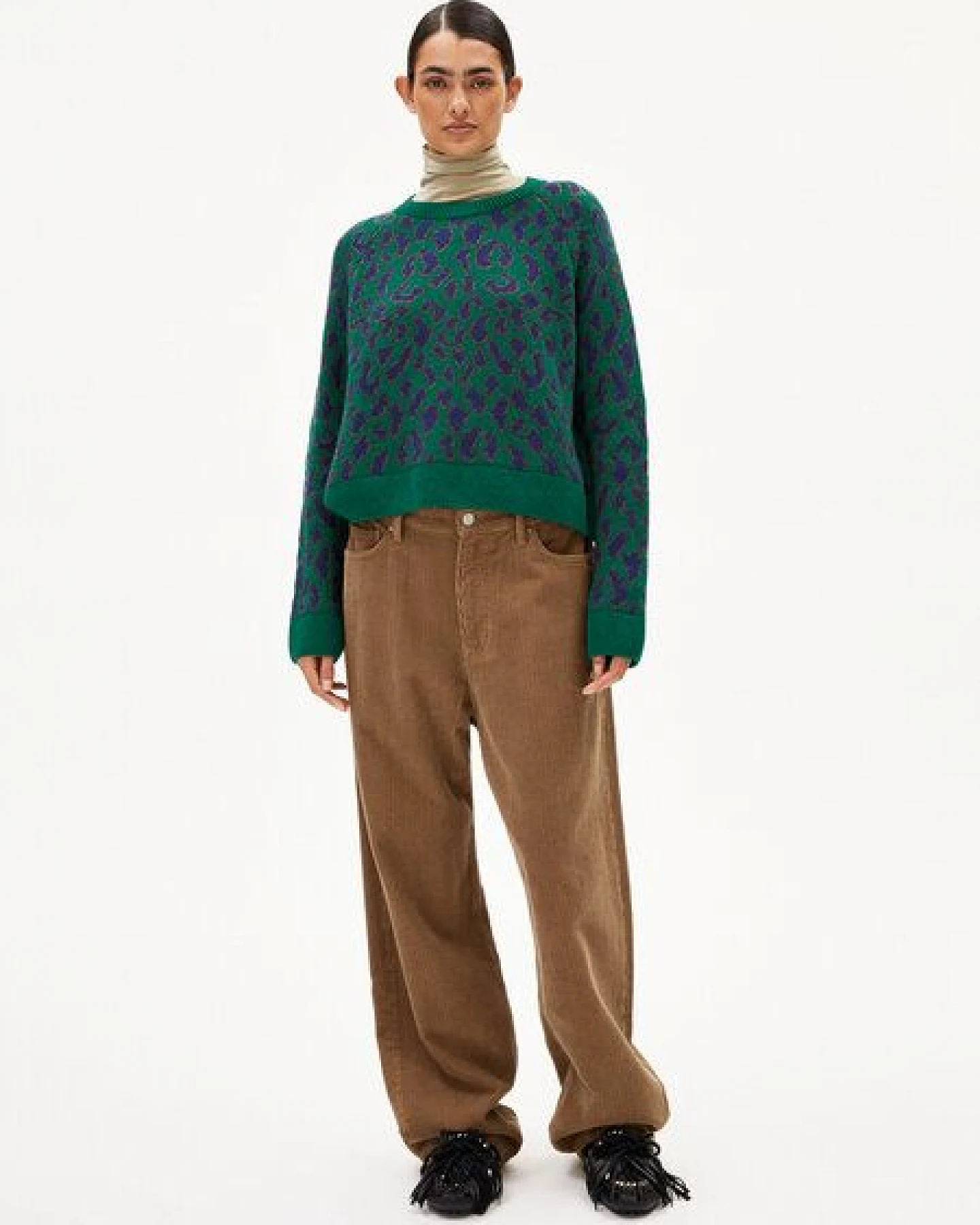 ARMEDANGELS Damen Pullover - Diliriaa Leopaa - aus Wolle – Ansicht 3