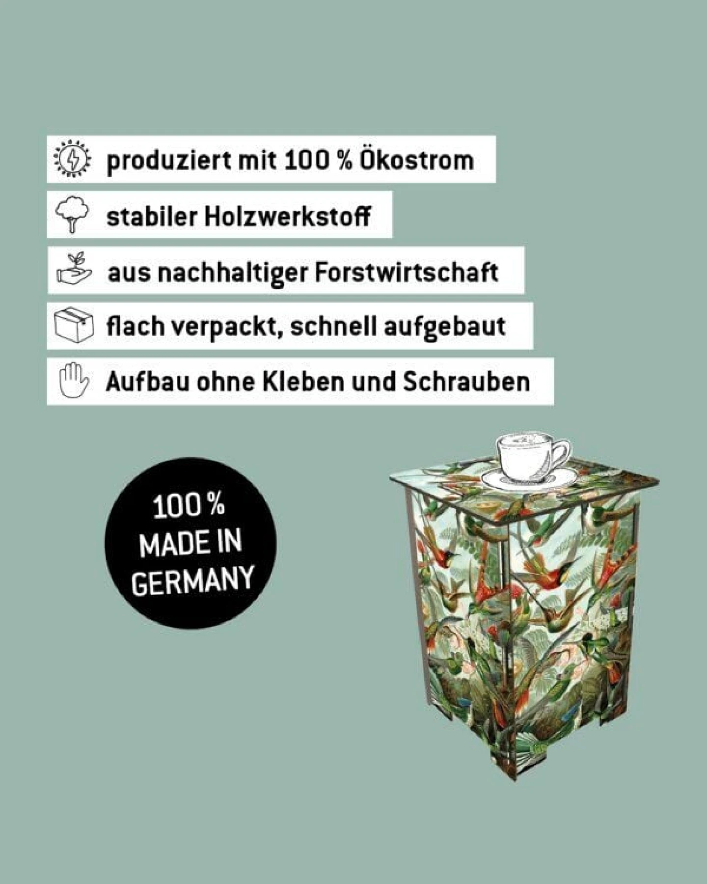 WERKHAUS Photohocker - Kolibris – Ansicht 4