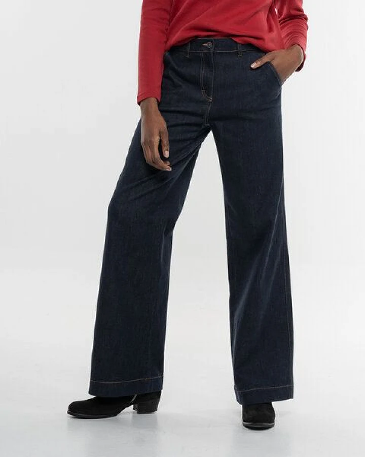 Alma & Lovis Trendige Marlene-Jeans aus Bio-Baumwoll Denim