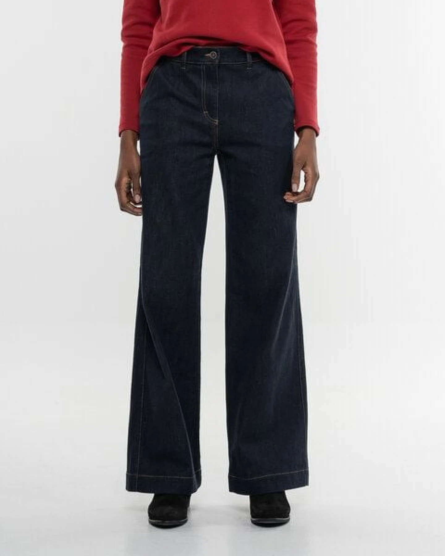 Alma & Lovis Trendige Marlene-Jeans aus Bio-Baumwoll Denim – Ansicht 3