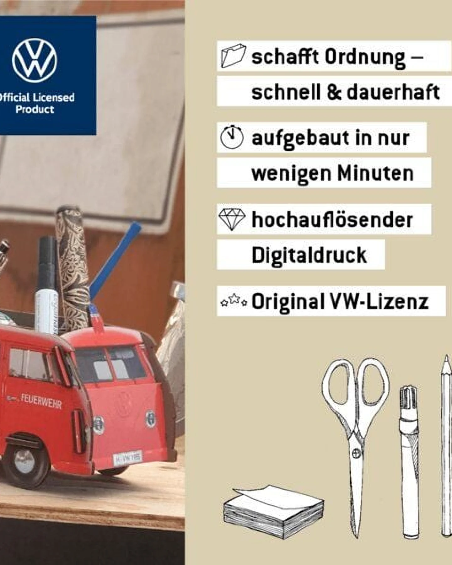 WERKHAUS Stiftebox VW T1 - Feuerwehr – Ansicht 2