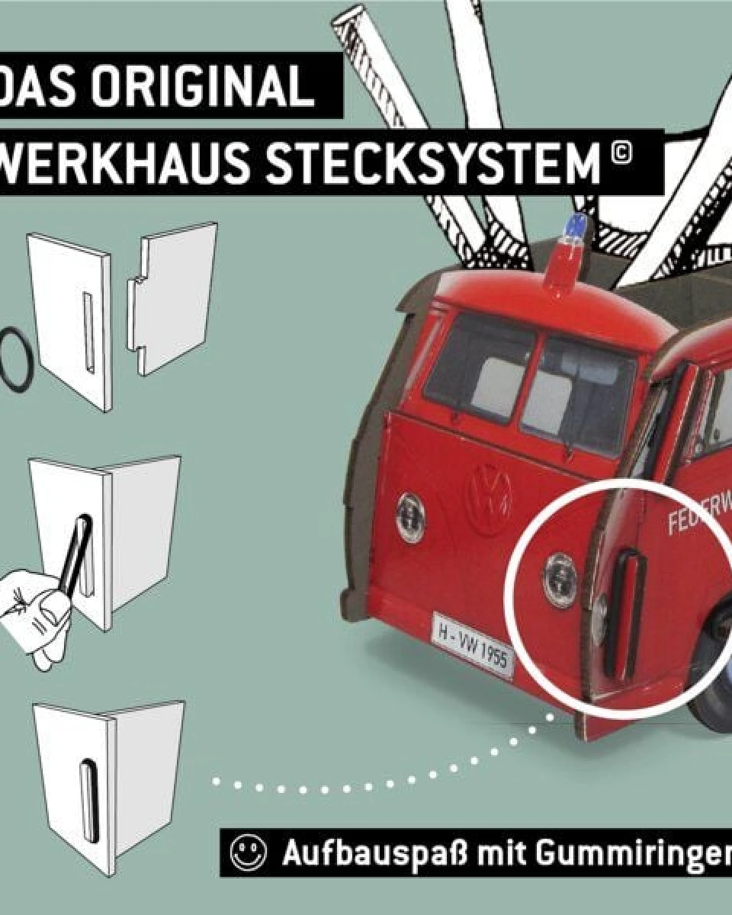 WERKHAUS Stiftebox VW T1 - Feuerwehr – Ansicht 4