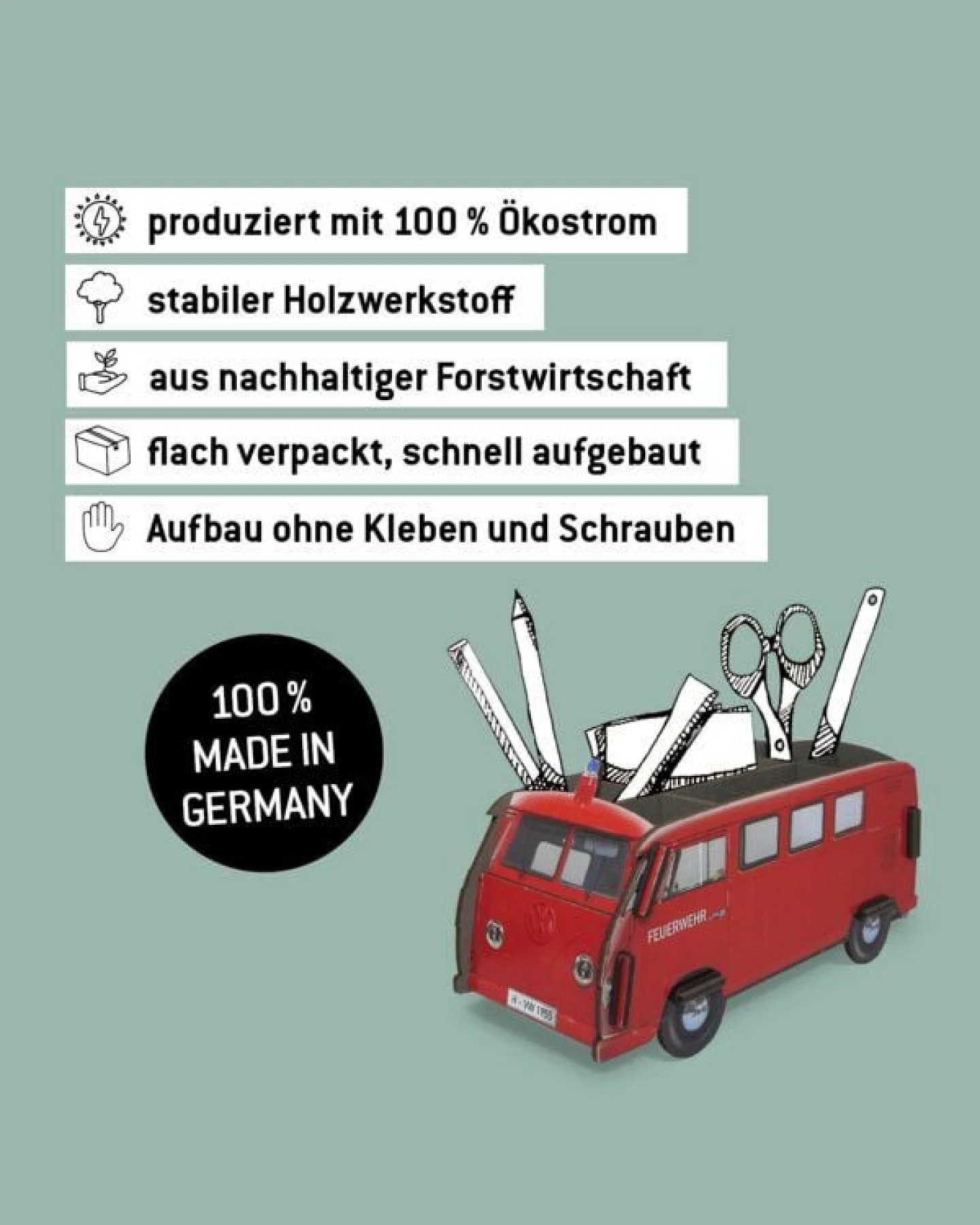 WERKHAUS Stiftebox VW T1 - Feuerwehr – Ansicht 4