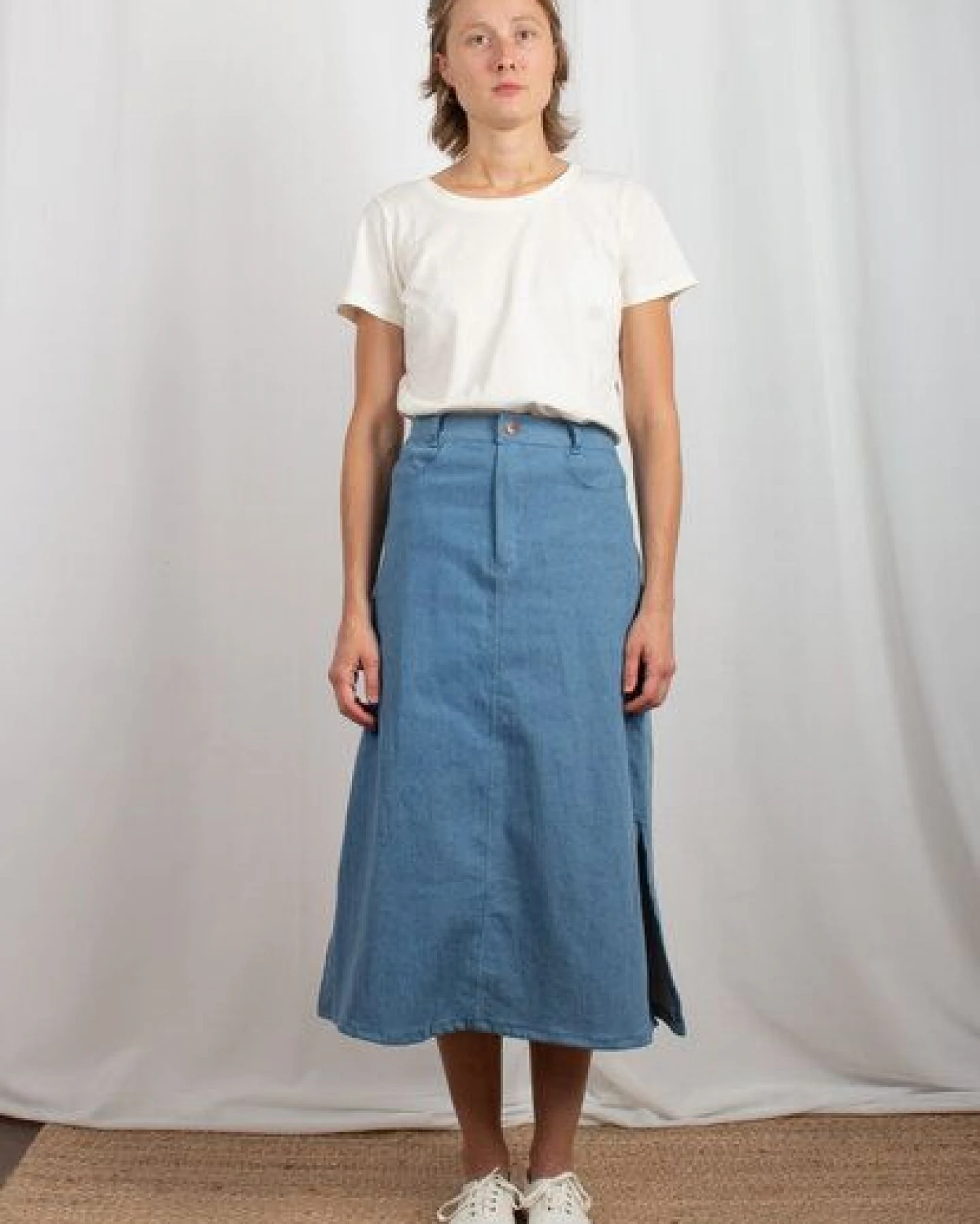 TORLAND Nachhaltiger Rock im Denimstyle aus Biobaumwolle DANIJA – Ansicht 2