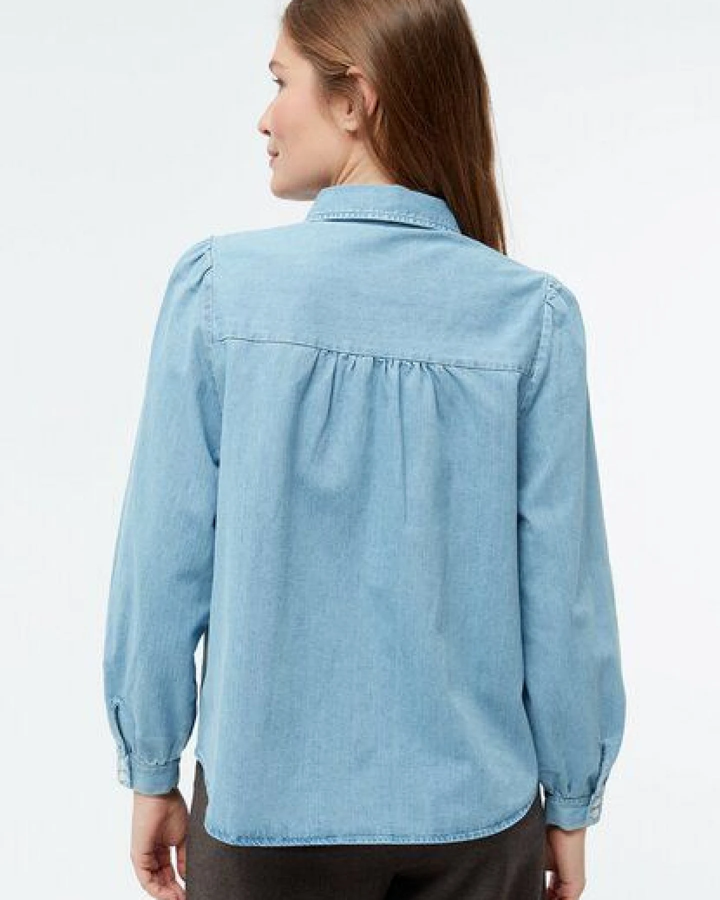 Givn Berlin Jeansbluse GBLYRA in elegantem Schnitt – Ansicht 3