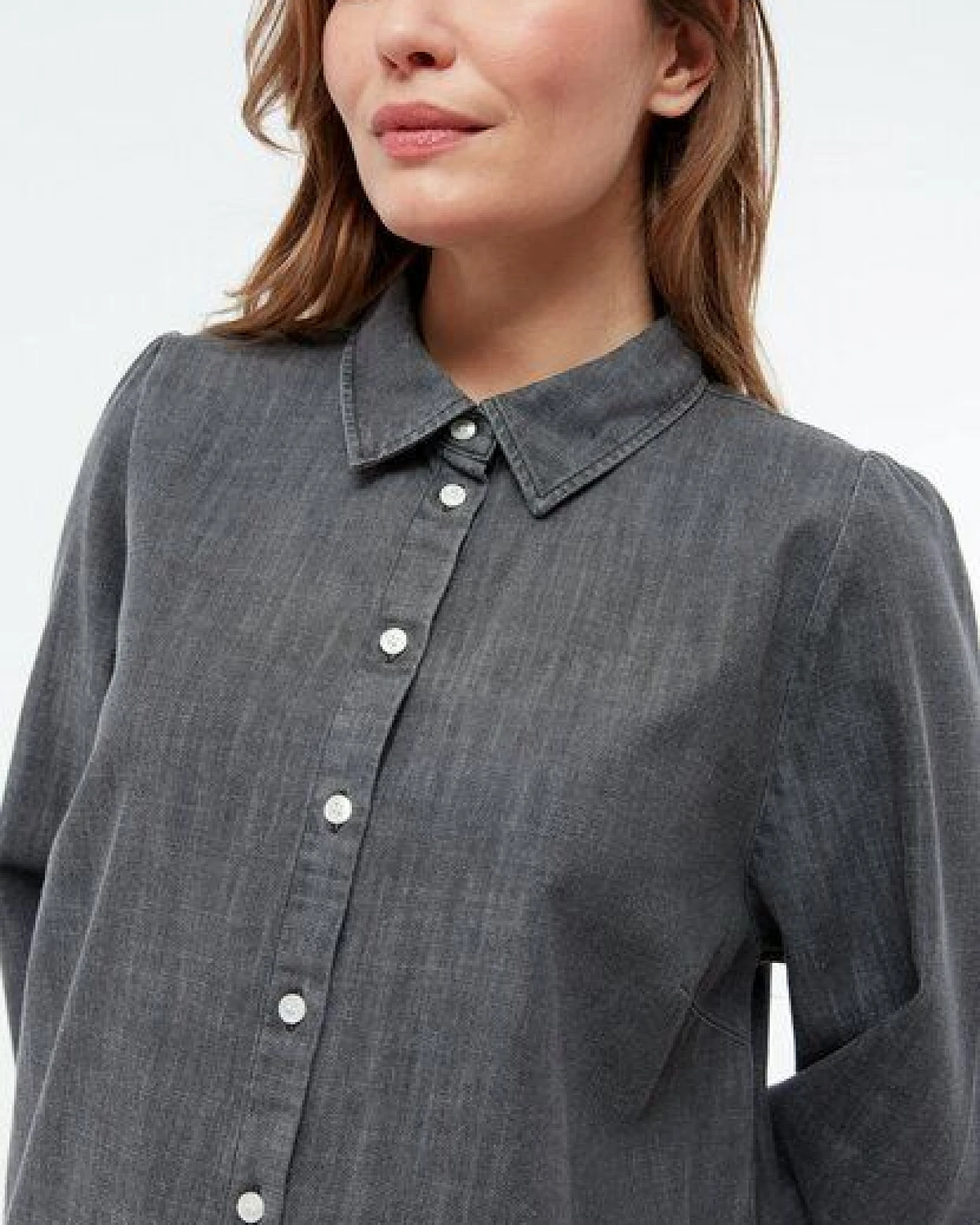 Givn Berlin Jeansbluse GBLYRA in elegantem Schnitt – Ansicht 4