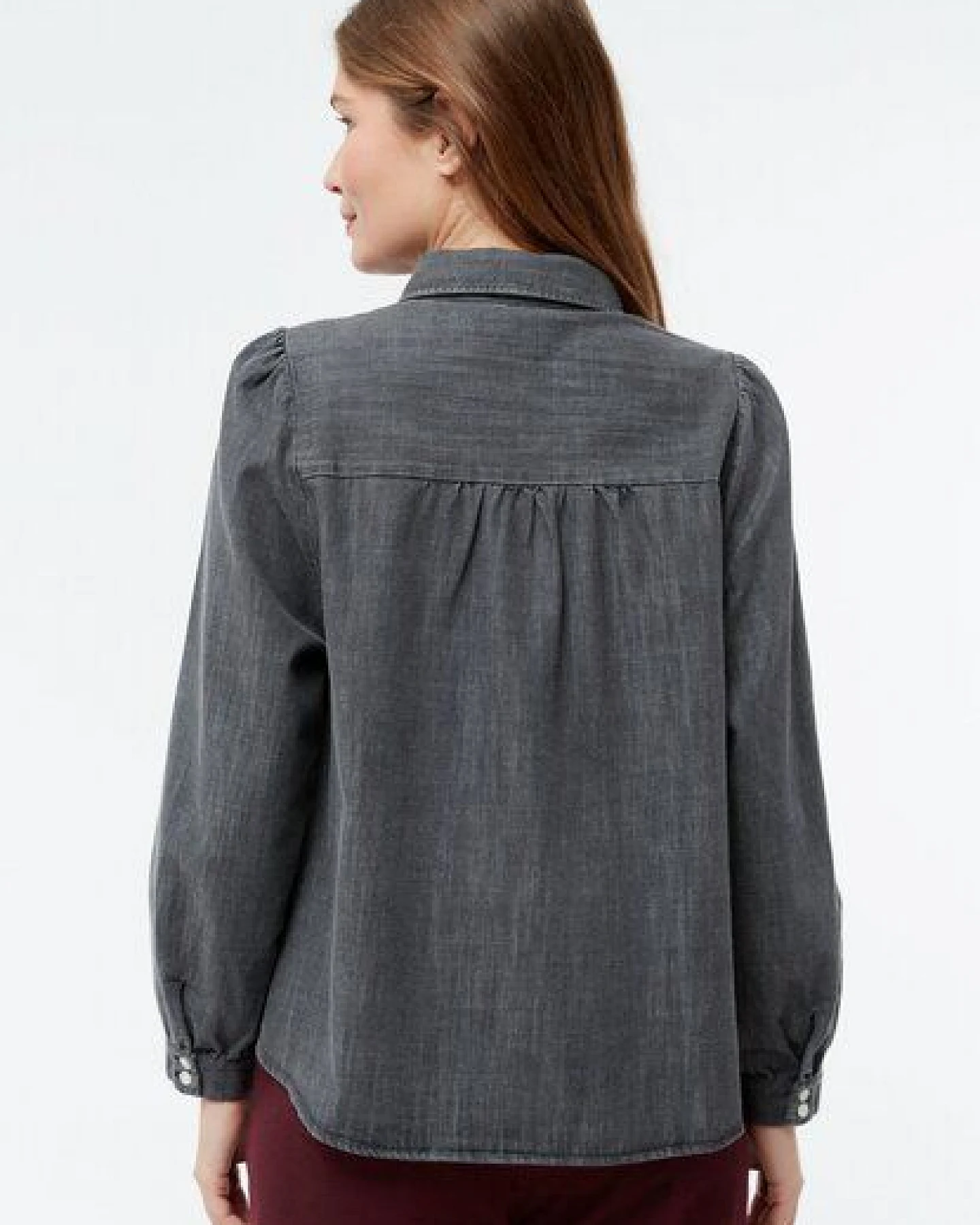Givn Berlin Jeansbluse GBLYRA in elegantem Schnitt – Ansicht 3