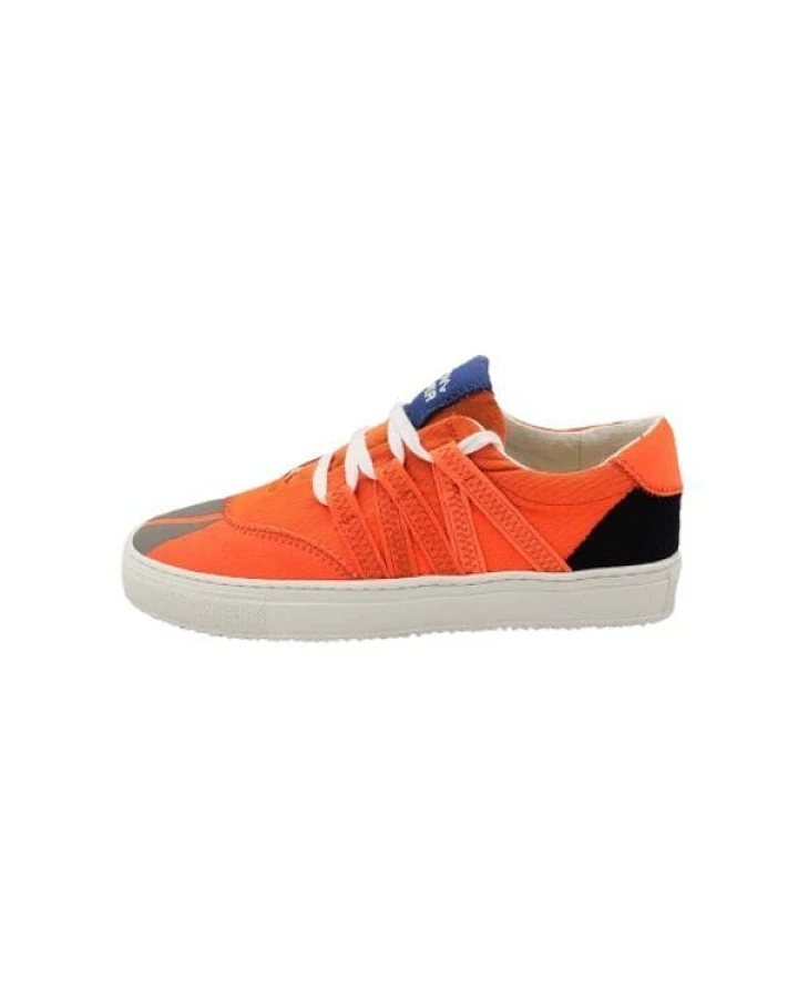 VAER LIMITIERT Nachhaltiger Sneaker: Recycled / Upcycled / Zirkulär / Vegan - Orange Phoenix