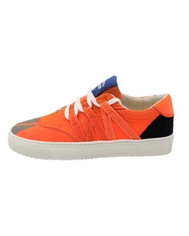 VAER LIMITIERT Nachhaltiger Sneaker: Recycled / Upcycled / Zirkulär / Vegan - Orange Phoenix