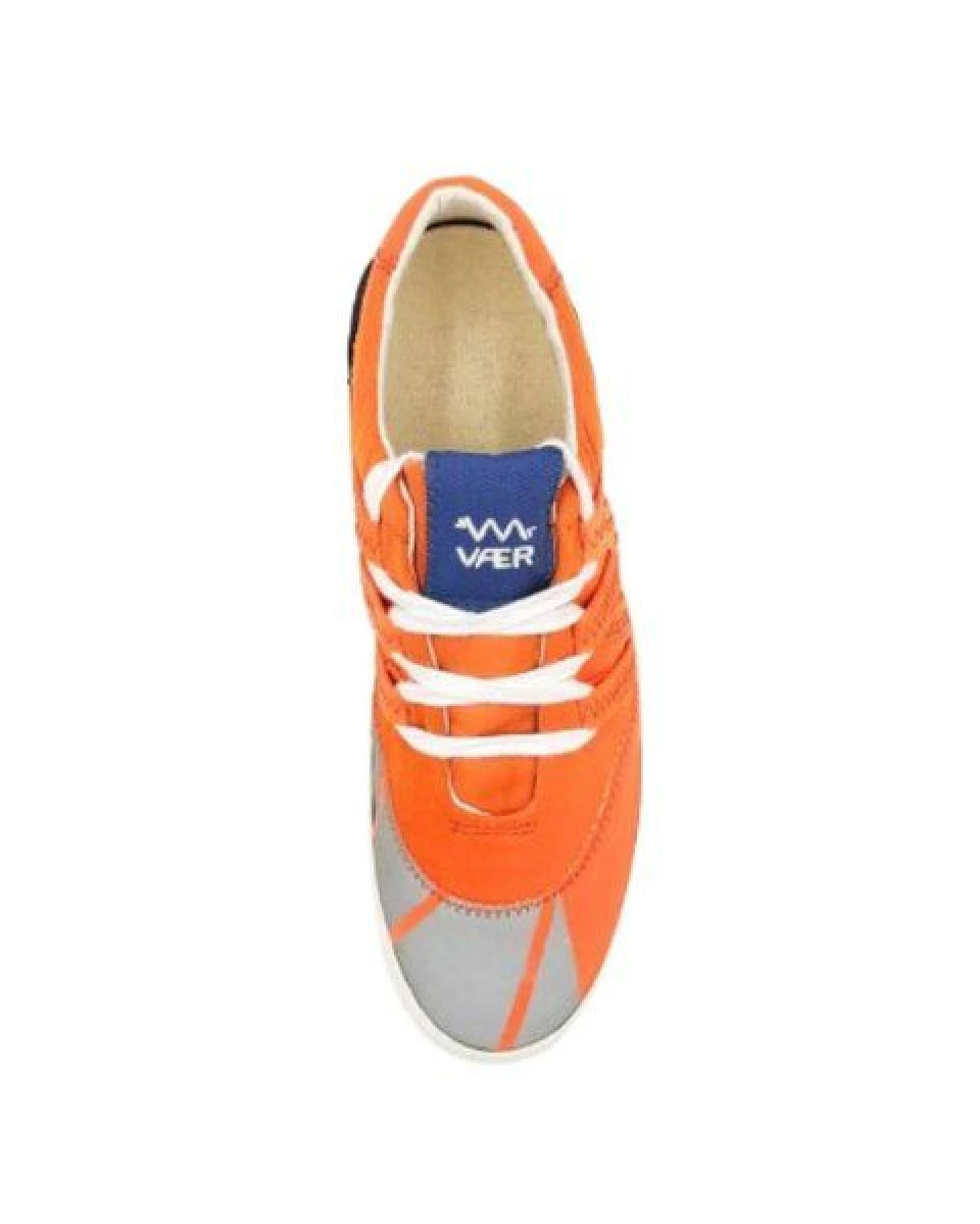 VAER LIMITIERT Nachhaltiger Sneaker: Recycled / Upcycled / Zirkulär / Vegan - Orange Phoenix – Ansicht 3