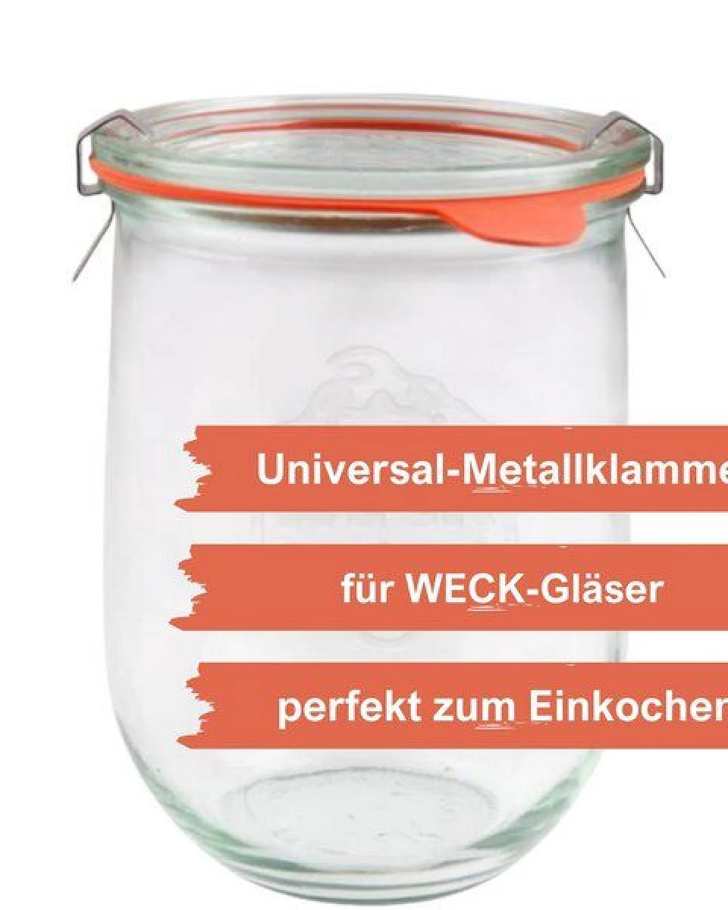 mikken Universal-Klammern für Einkochgläser und Weckgläser – wiederverwendbar – Ansicht 2