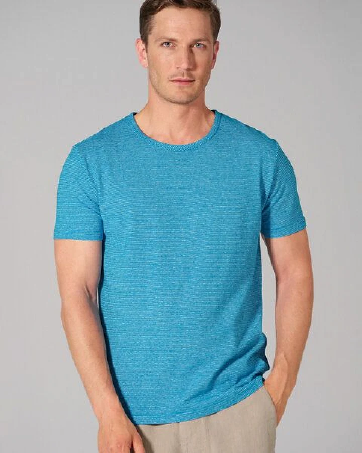 HempAge Herren Ringel-T-Shirt 55% Hanf, 45% Biobaumwolle
