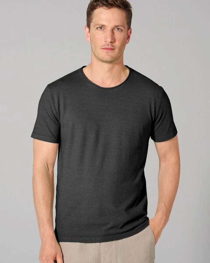 HempAge T-Shirt mit Rollsaum 56% Biobaumwolle, 44% Hanf