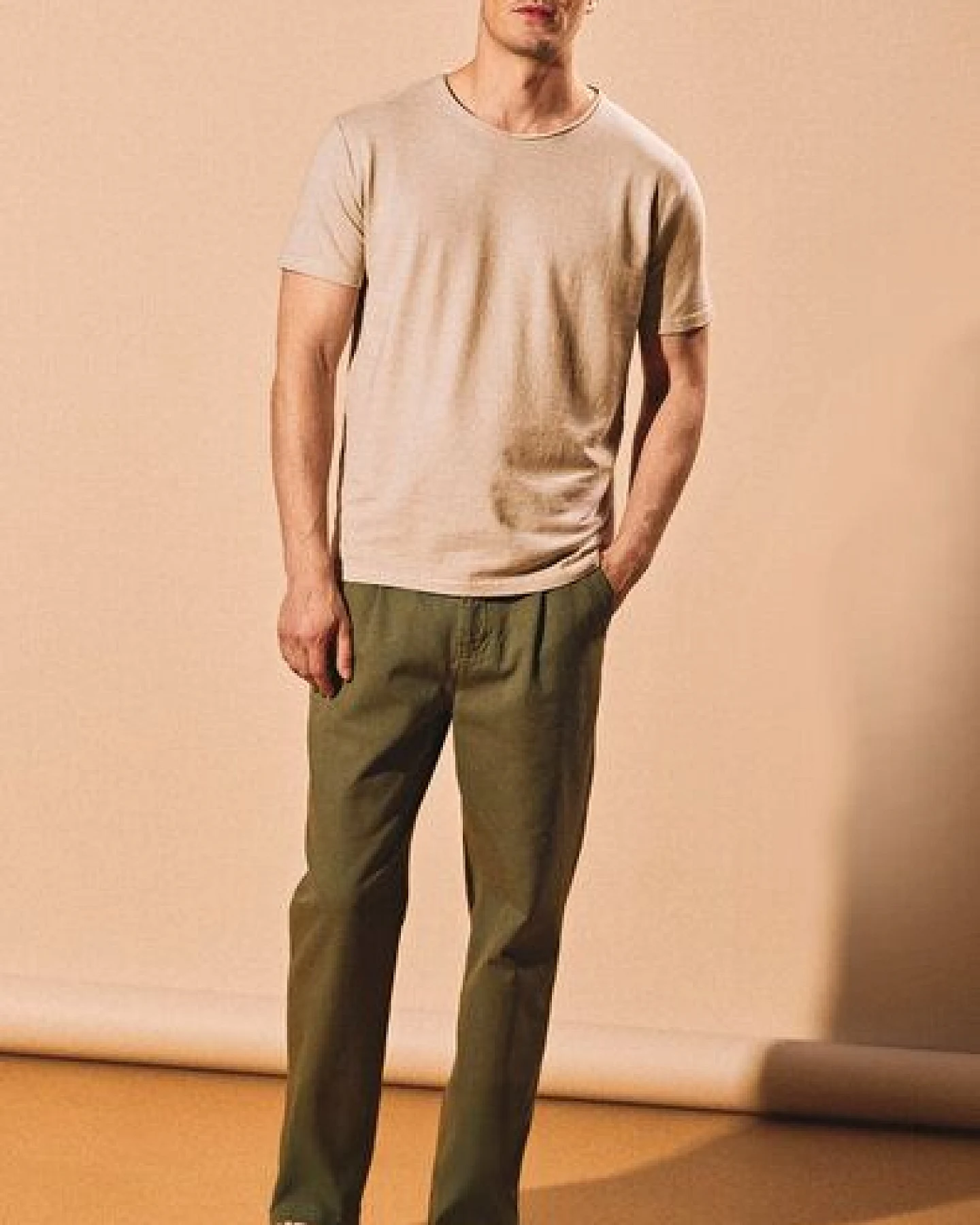 HempAge T-Shirt mit Rollsaum 56% Biobaumwolle, 44% Hanf – Ansicht 4