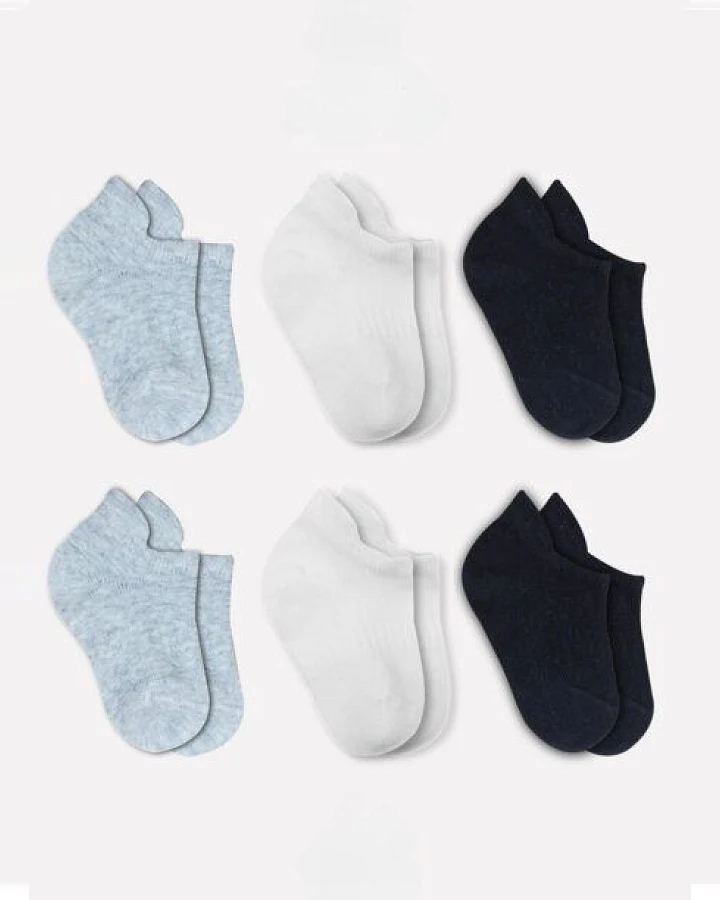 bistyle Baby-Sneaker Socken Basic 6er-Pack – zertifiziert, hoher Baumwollanteil