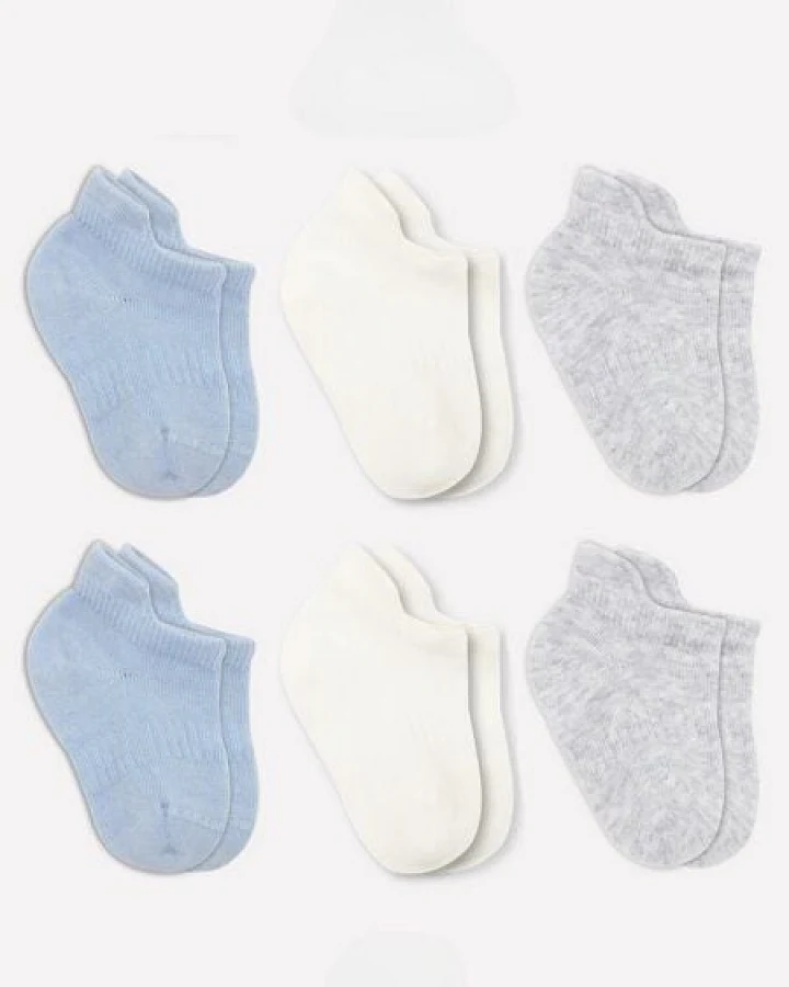 bistyle Baby-Sneaker Socken Basic 6er-Pack – zertifiziert, hoher Baumwollanteil