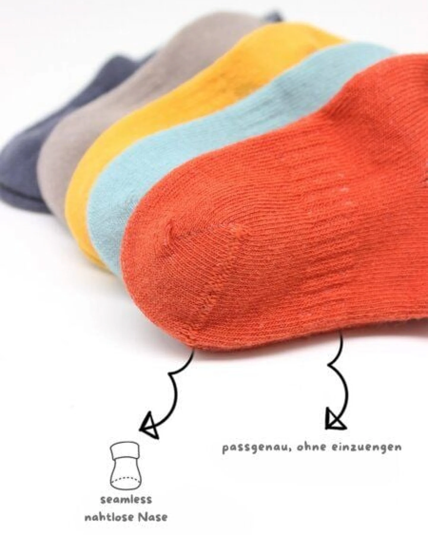 bistyle Baby-Sneaker Socken Basic 6er-Pack – zertifiziert, hoher Baumwollanteil – Ansicht 3