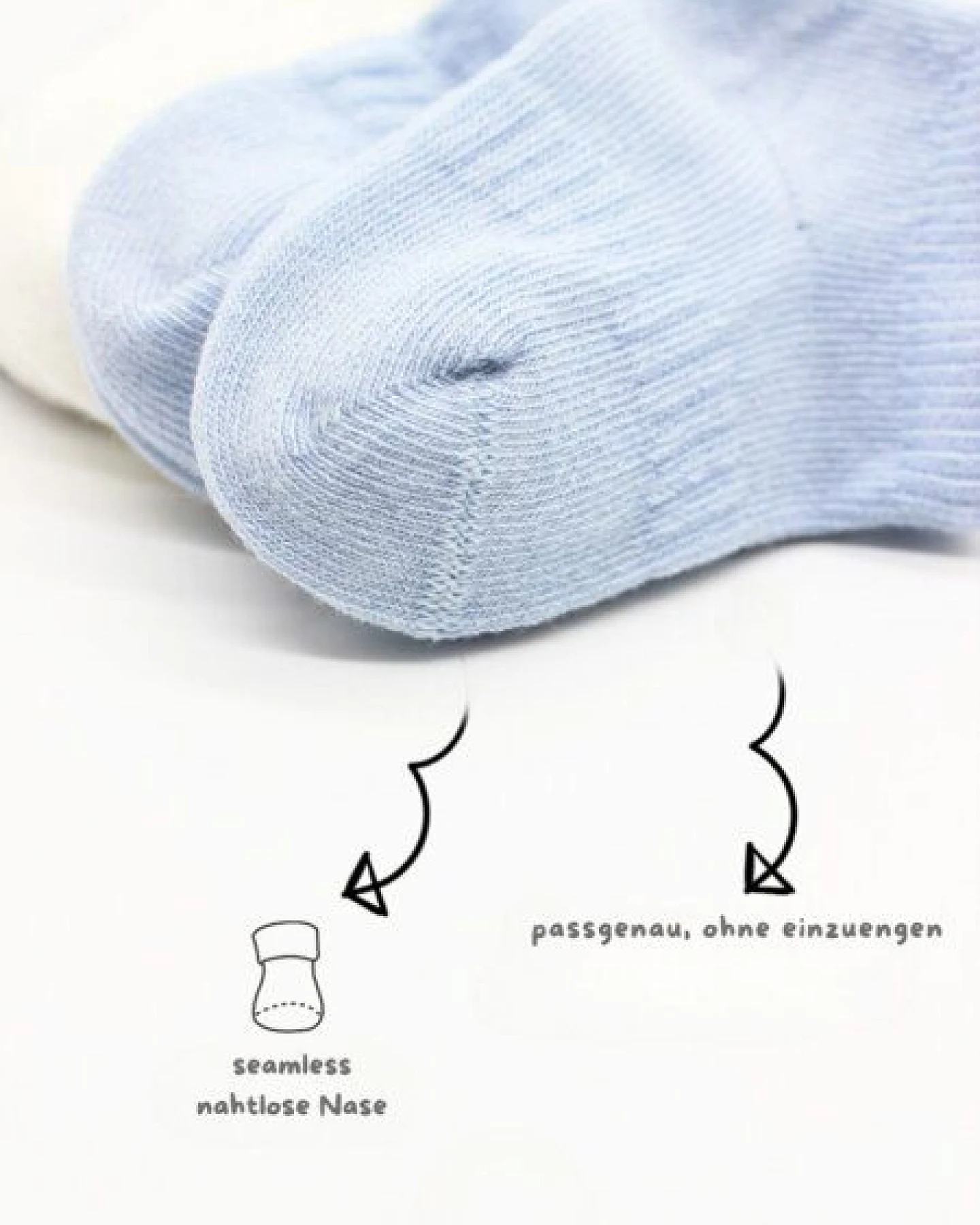 bistyle Baby-Sneaker Socken Basic 6er-Pack – zertifiziert, hoher Baumwollanteil – Ansicht 3