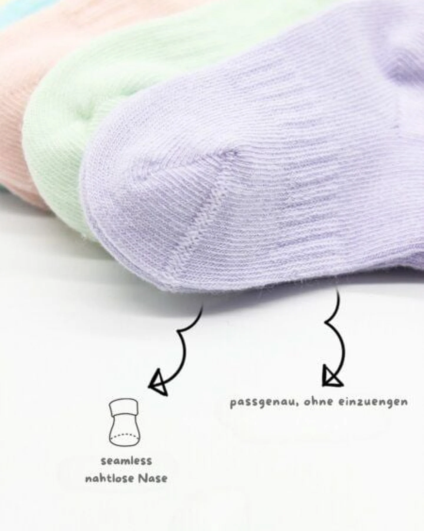 bistyle Baby-Sneaker Socken Basic 6er-Pack – zertifiziert, hoher Baumwollanteil – Ansicht 3